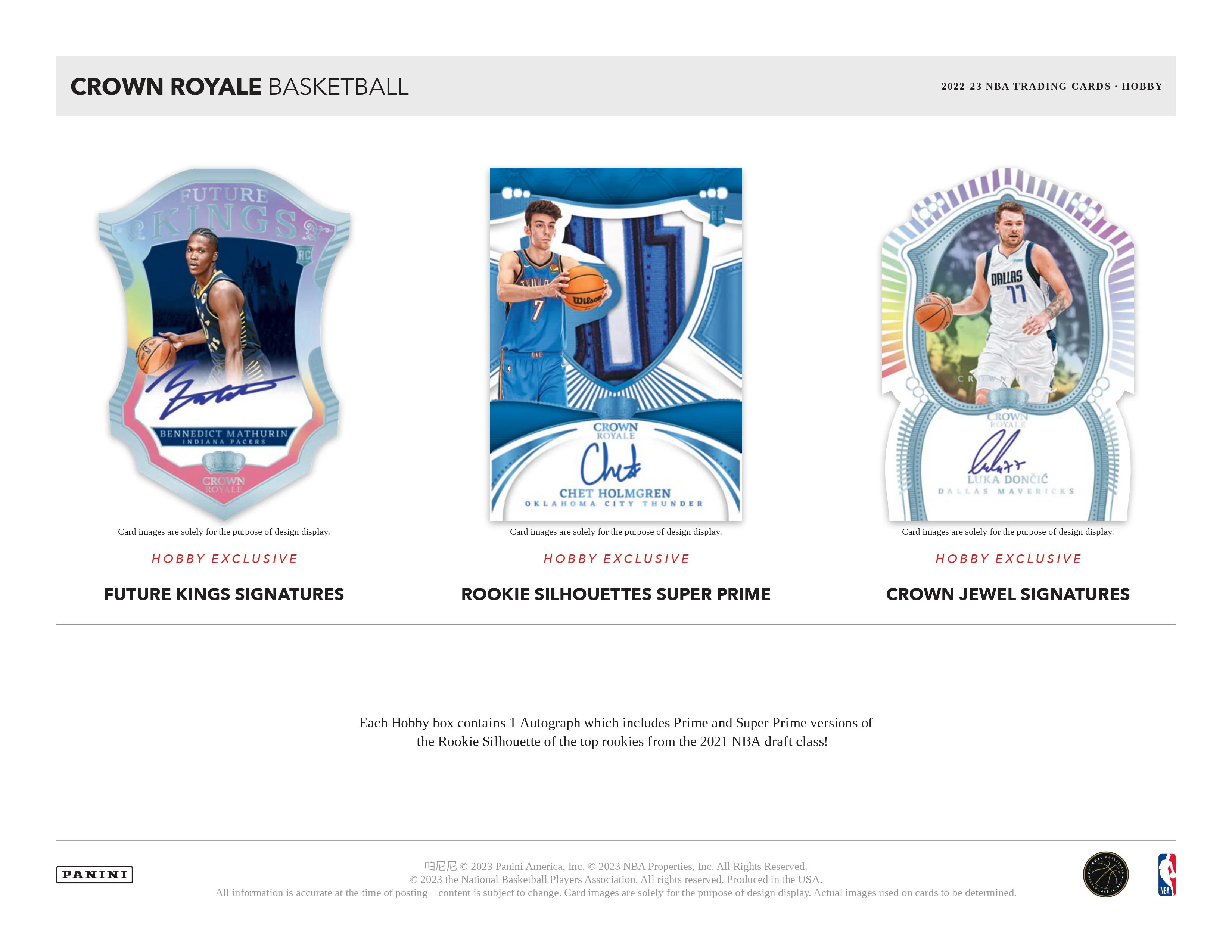2022-23 Crown Royale Basketball Hobby Box - Image 3
