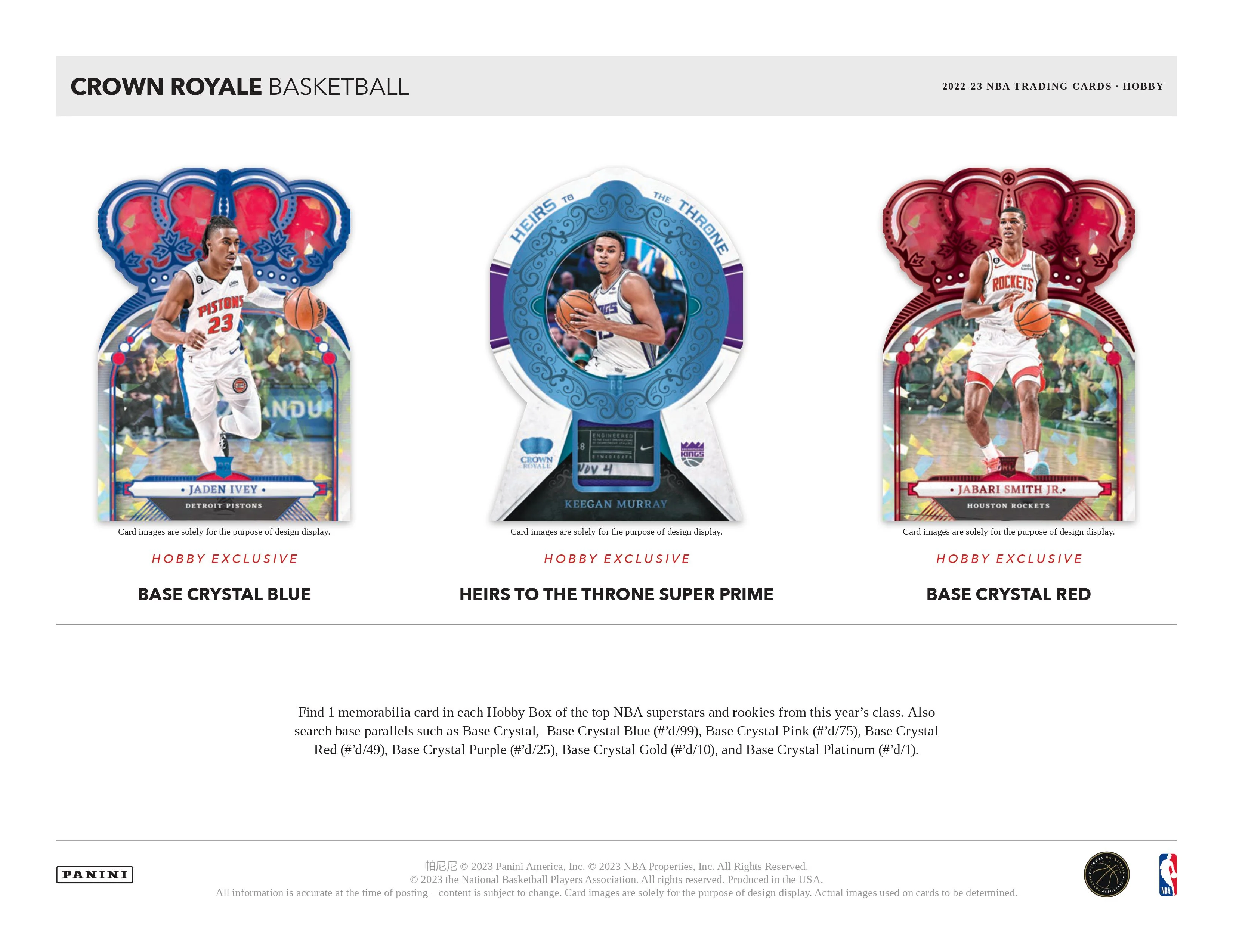 2022-23 Crown Royale Basketball Hobby Box - Image 4