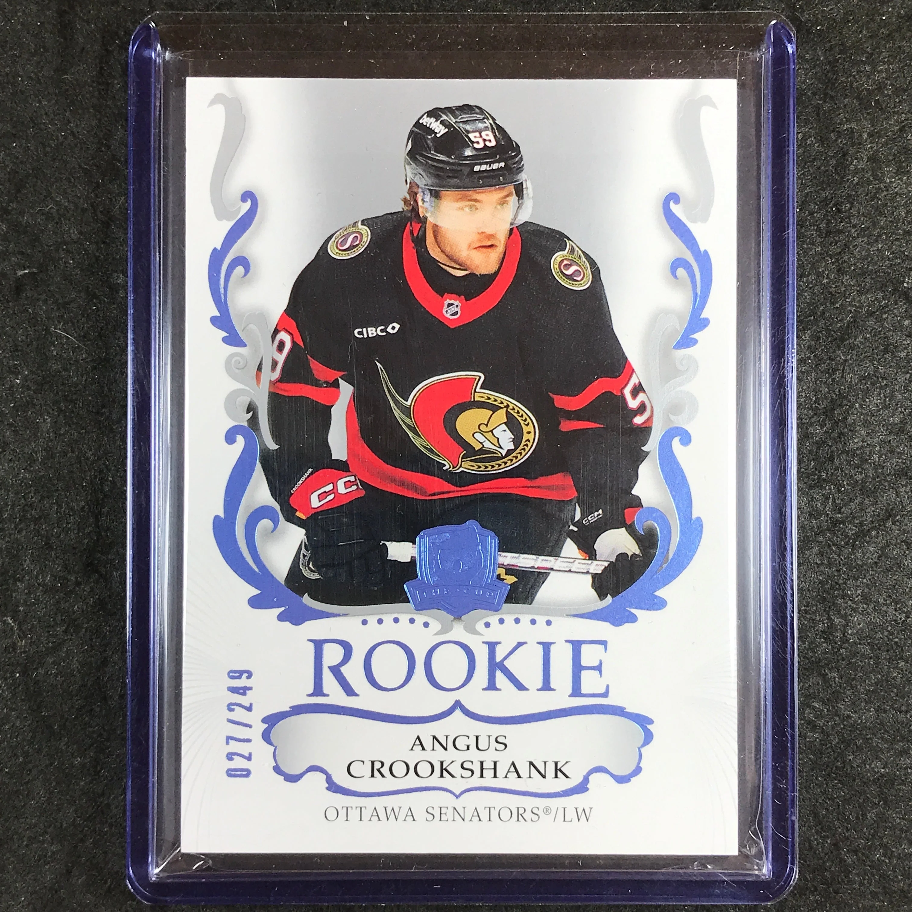 2023-24 The Cup Hockey ANGUS CROOKSHANK Rookie Base 27/249 #182