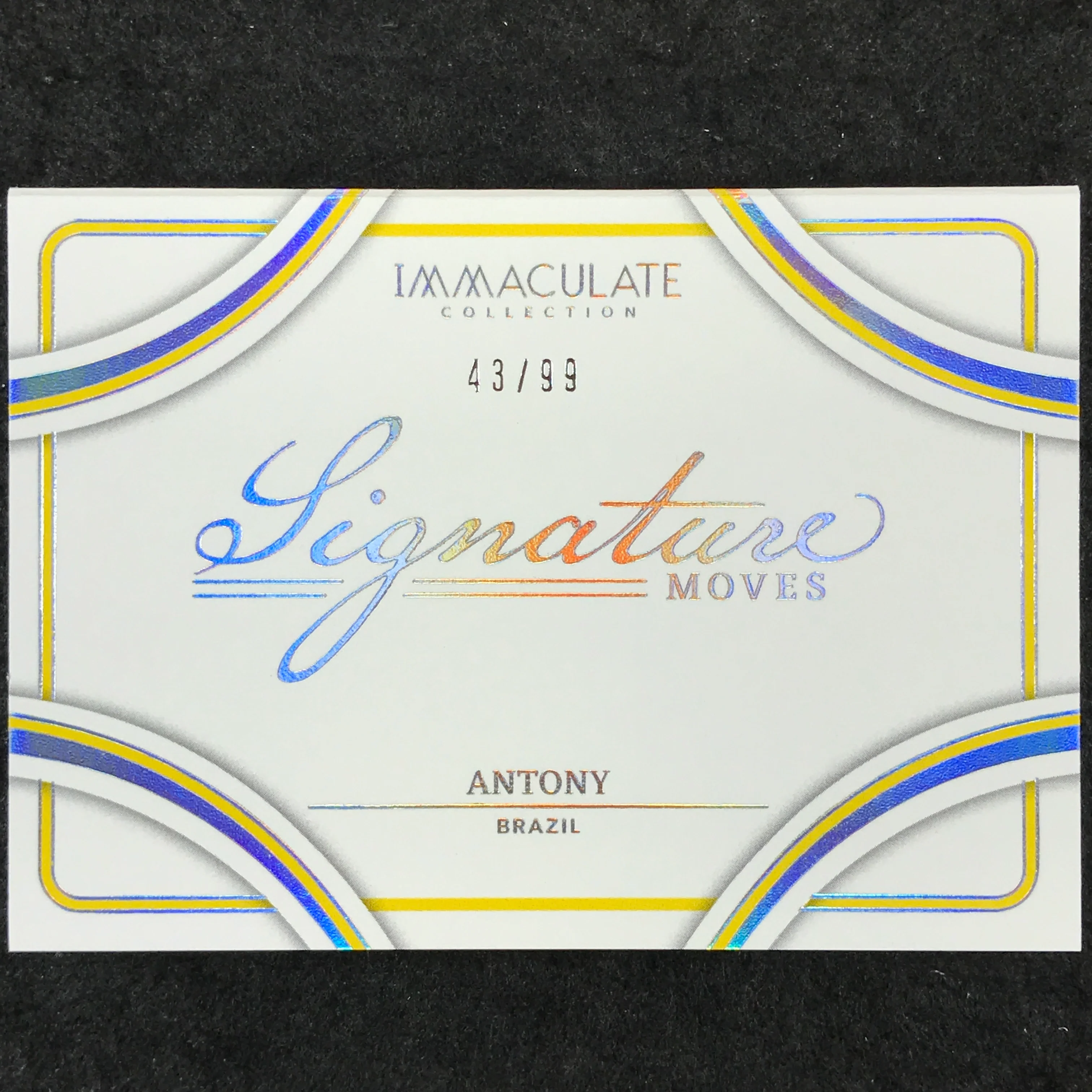 2024-25 Immaculate Soccer ANTONY Signature Moves Autographed Booklet 43/99 - Image 3