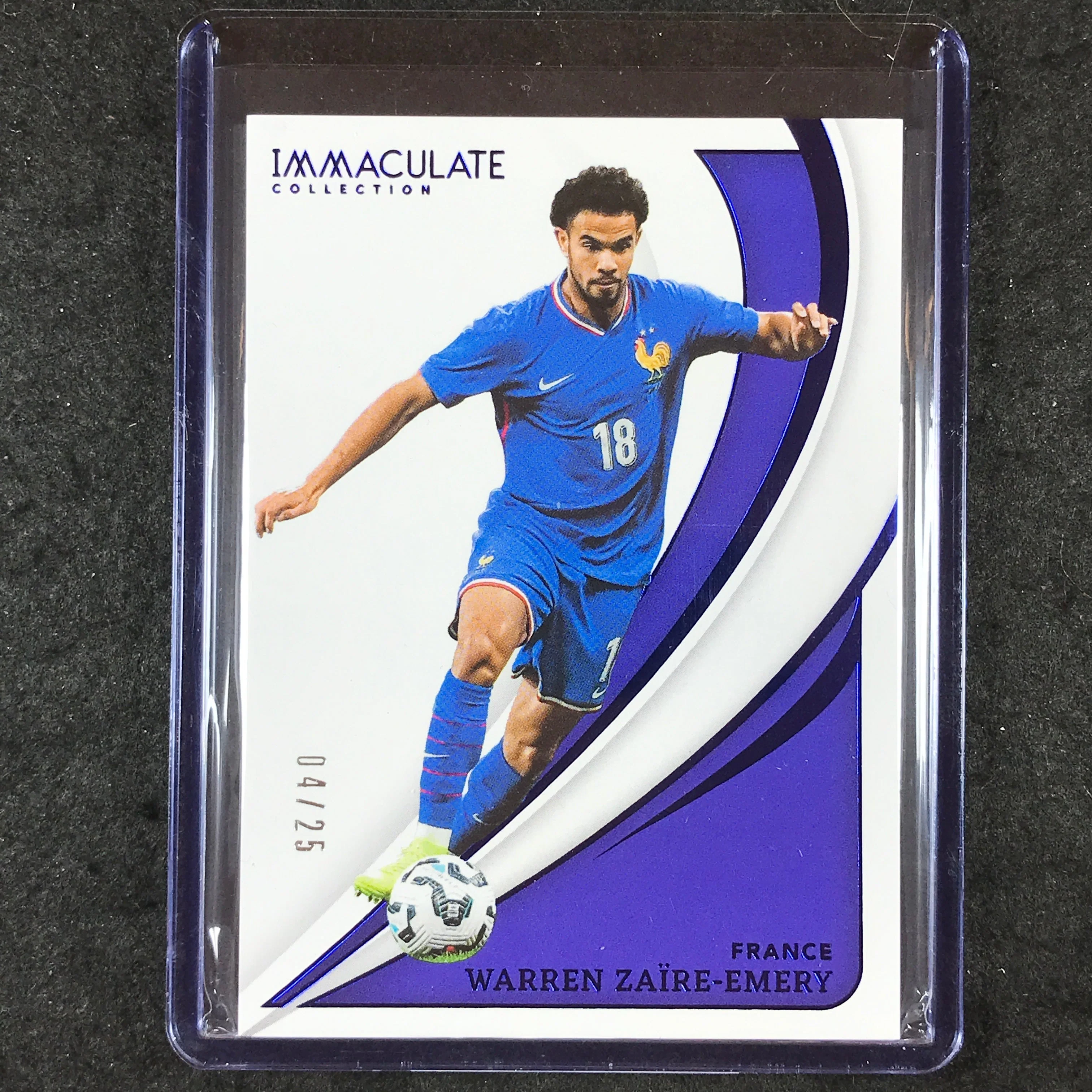 2024-25 Immaculate Soccer WARREN ZAIRE-EMERY Base Sapphire 4/25 #76