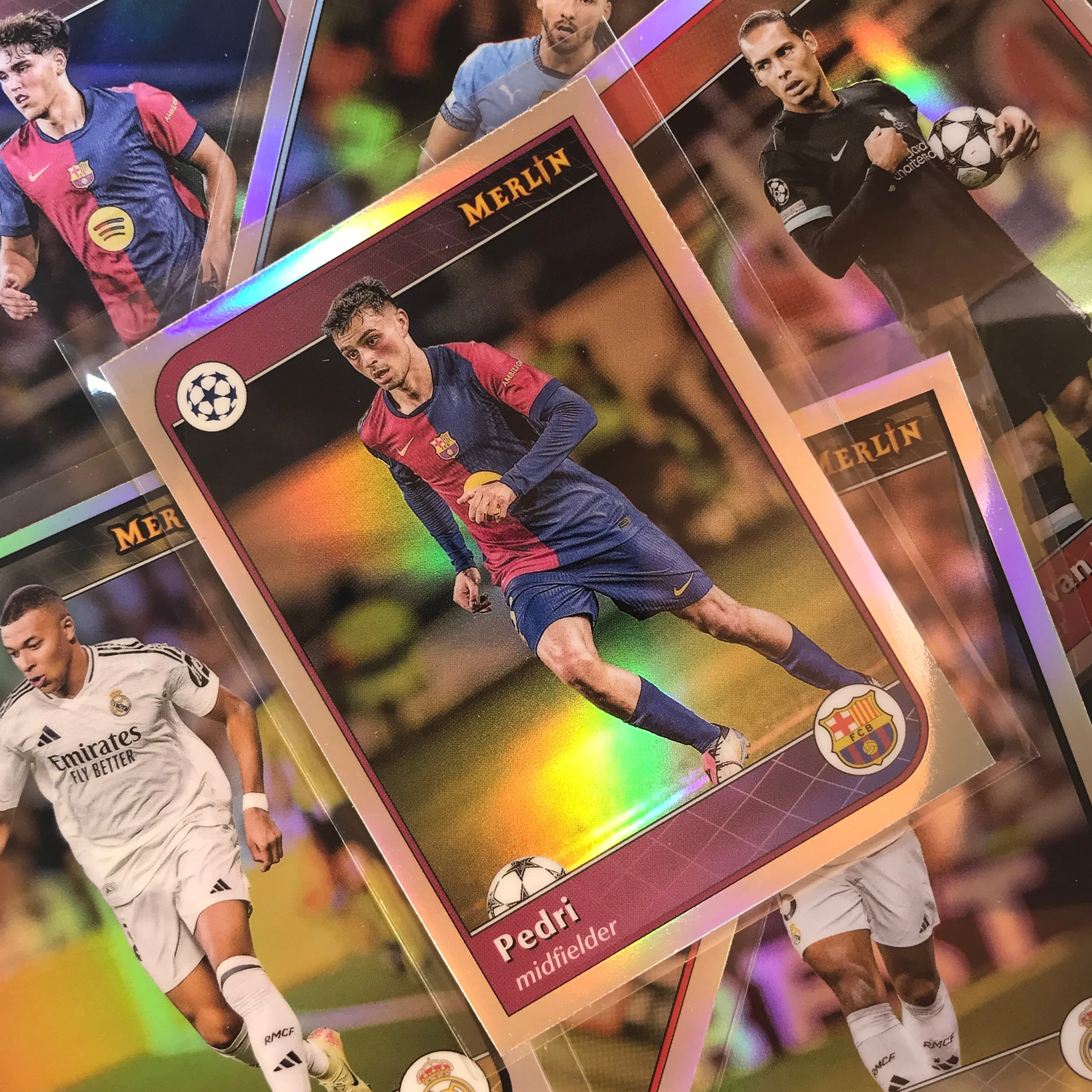 2024-25 Merlin UEFA Club Comp DECLAN RICE Base Refractor #141