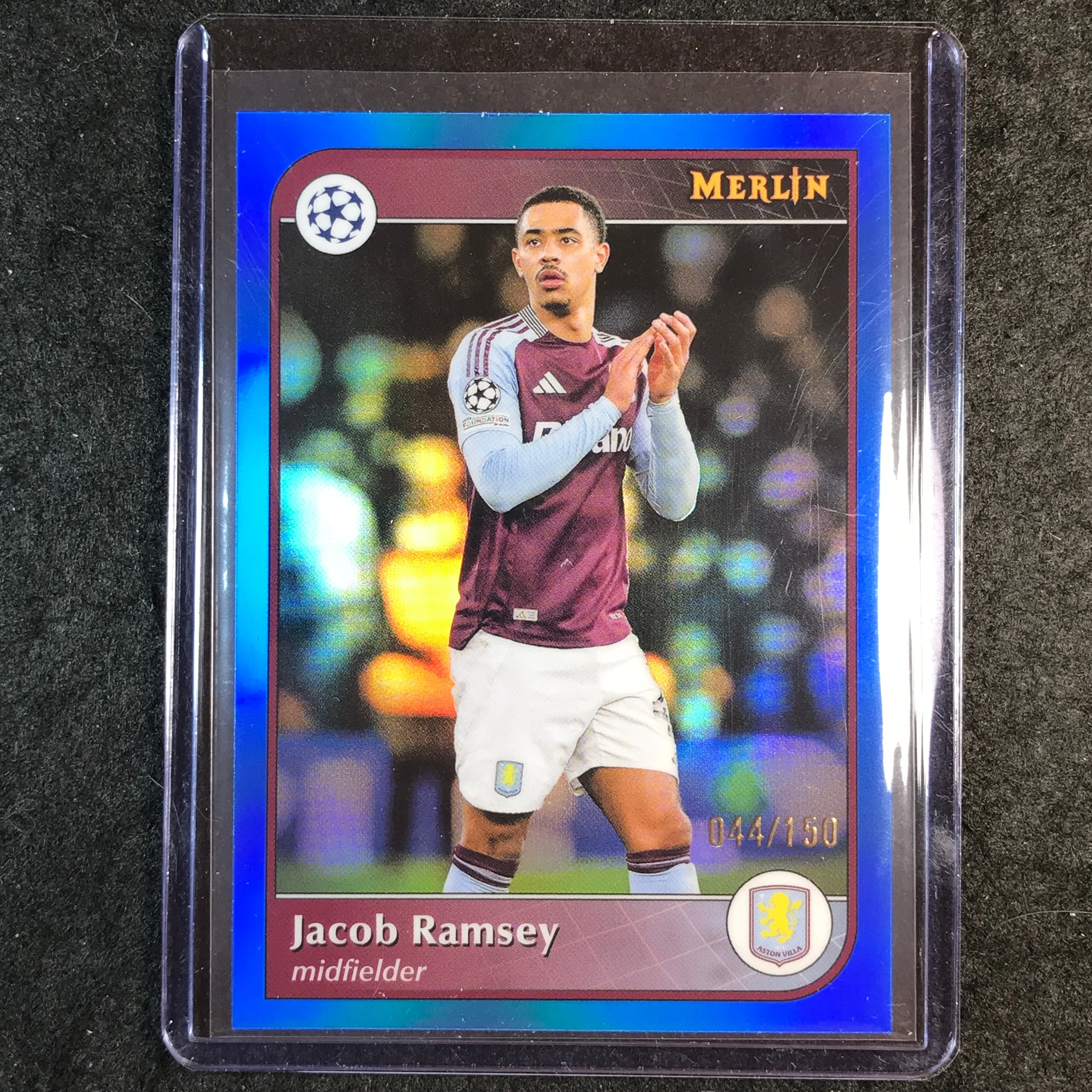 2024-25 Merlin UEFA Club Comp JACOB RAMSEY Base Blue 44/150 #41