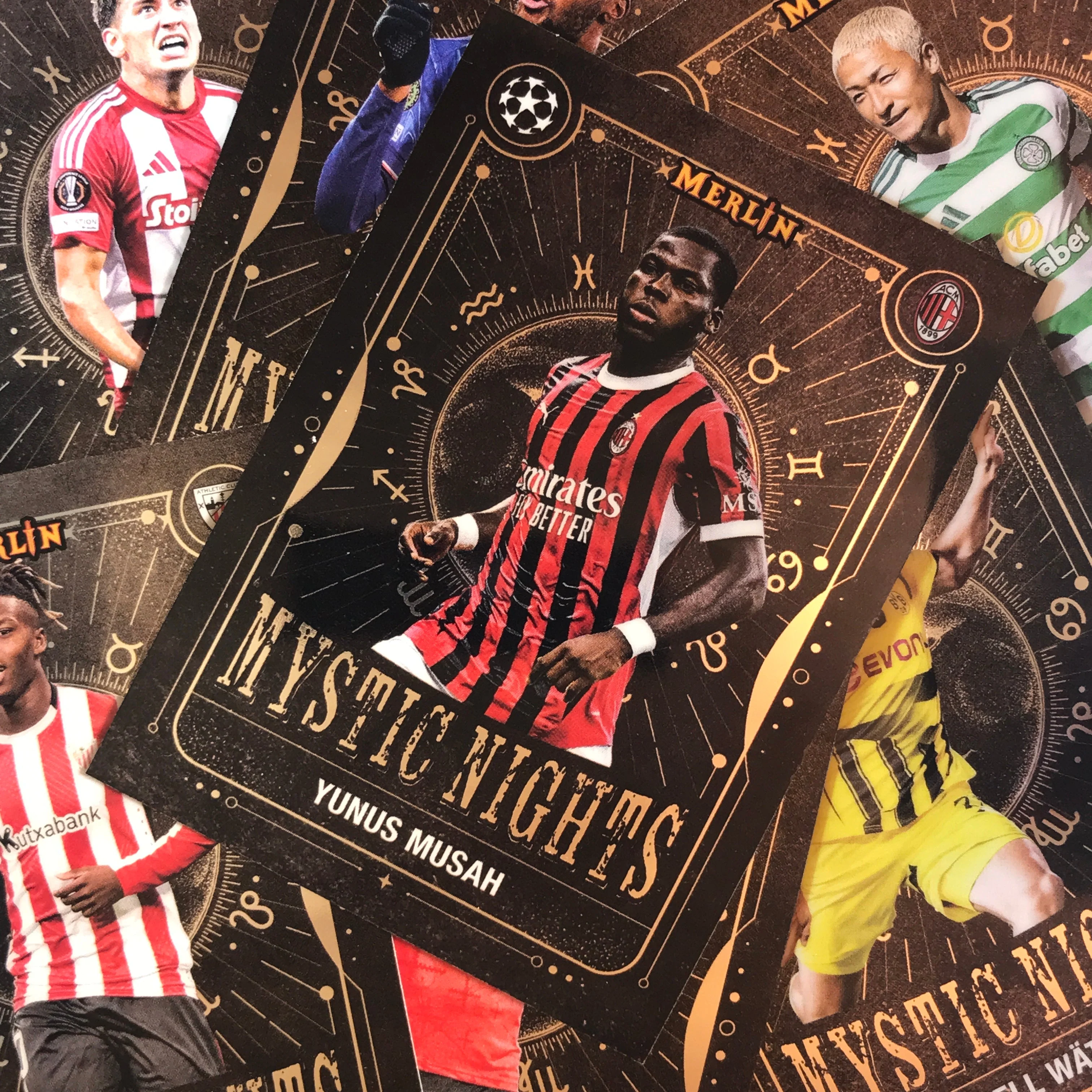 2024-25 Merlin UEFA Club Comp MARIO STROEYKENS Mystic Nights Rookie #MN-24