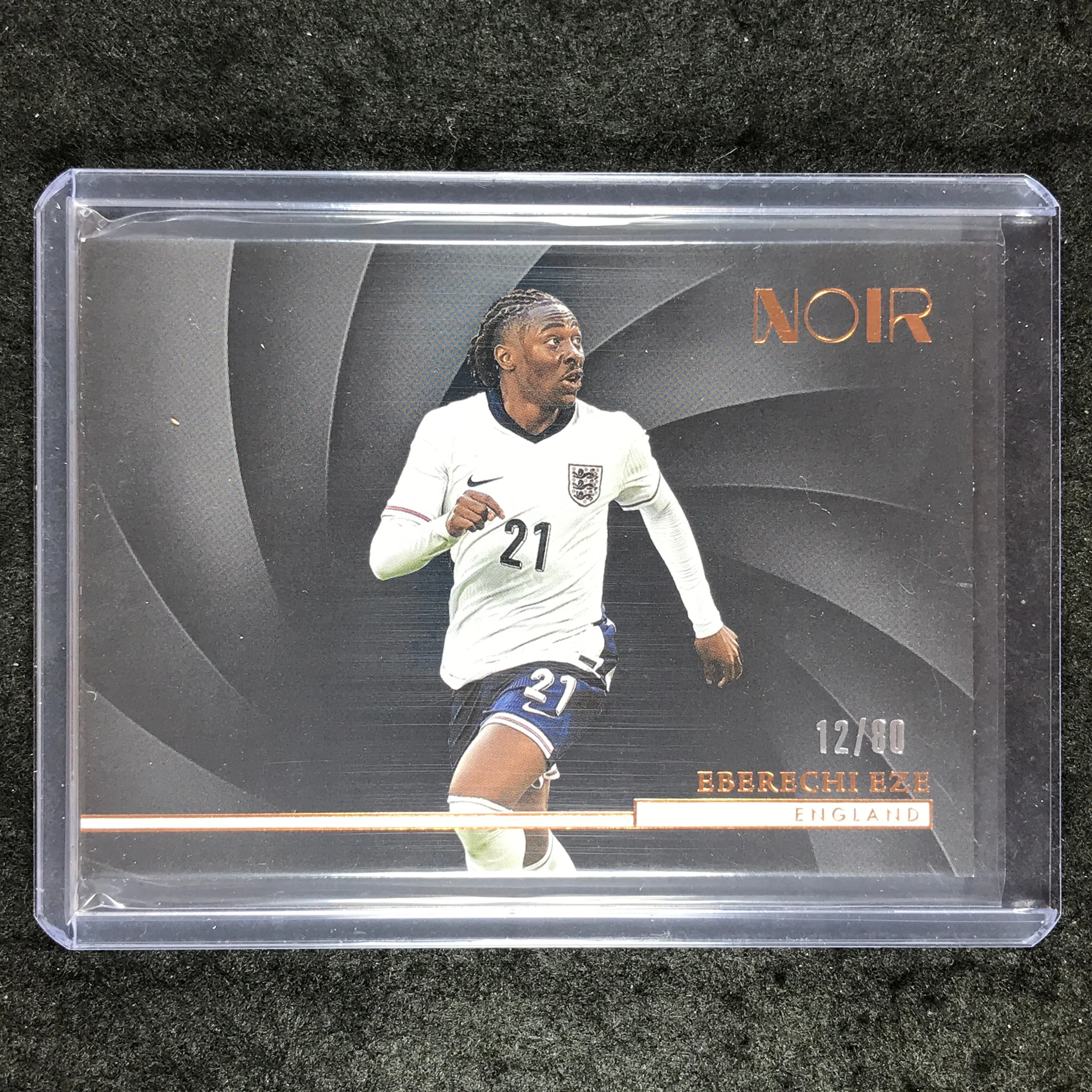 2024-25 Noir Soccer EBERECHE EZE Horizontal Base Bronze 12/80 #175