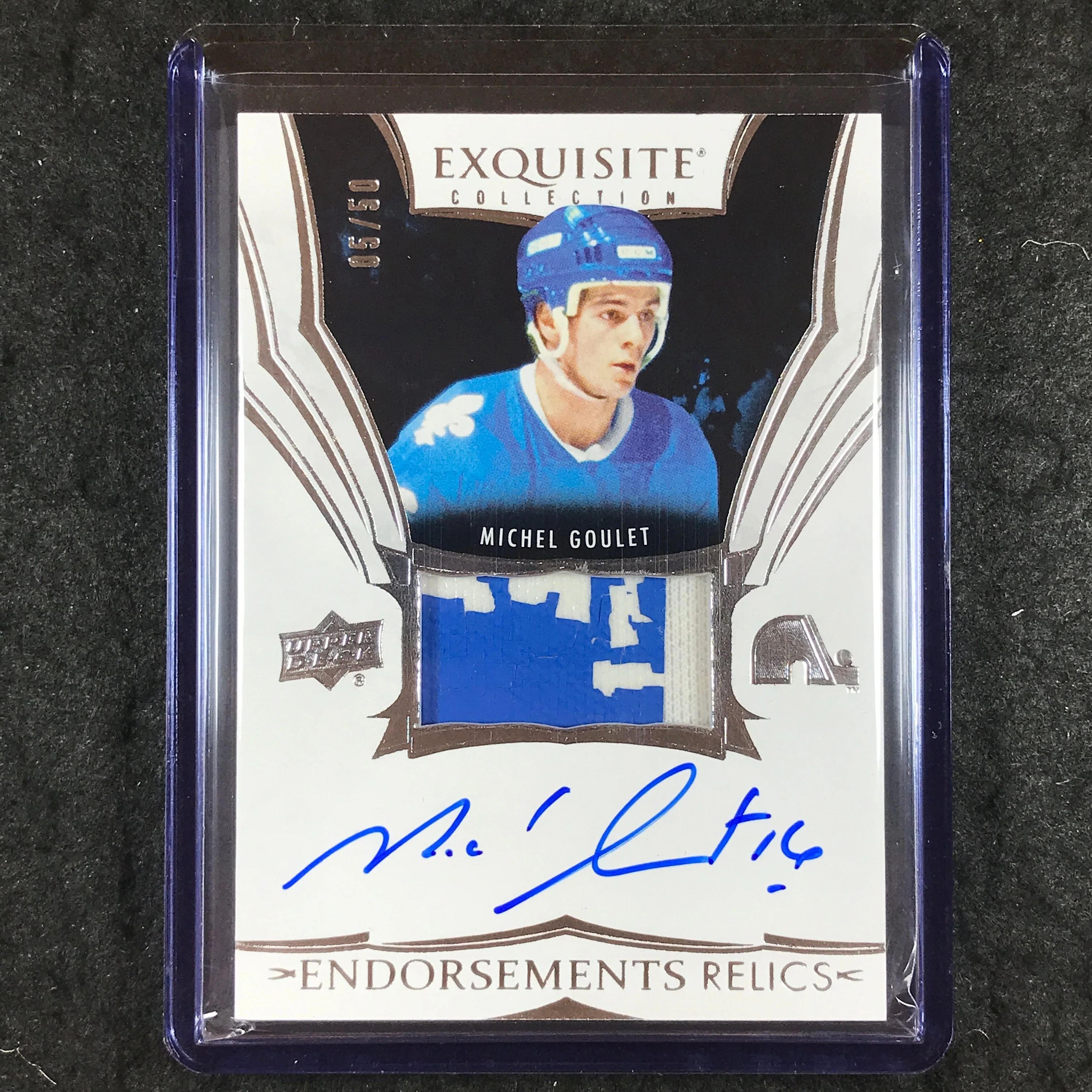 2024-25 The Cup Hockey MICHEL GOULET Exquisite Endorsements Patch Auto 5/50