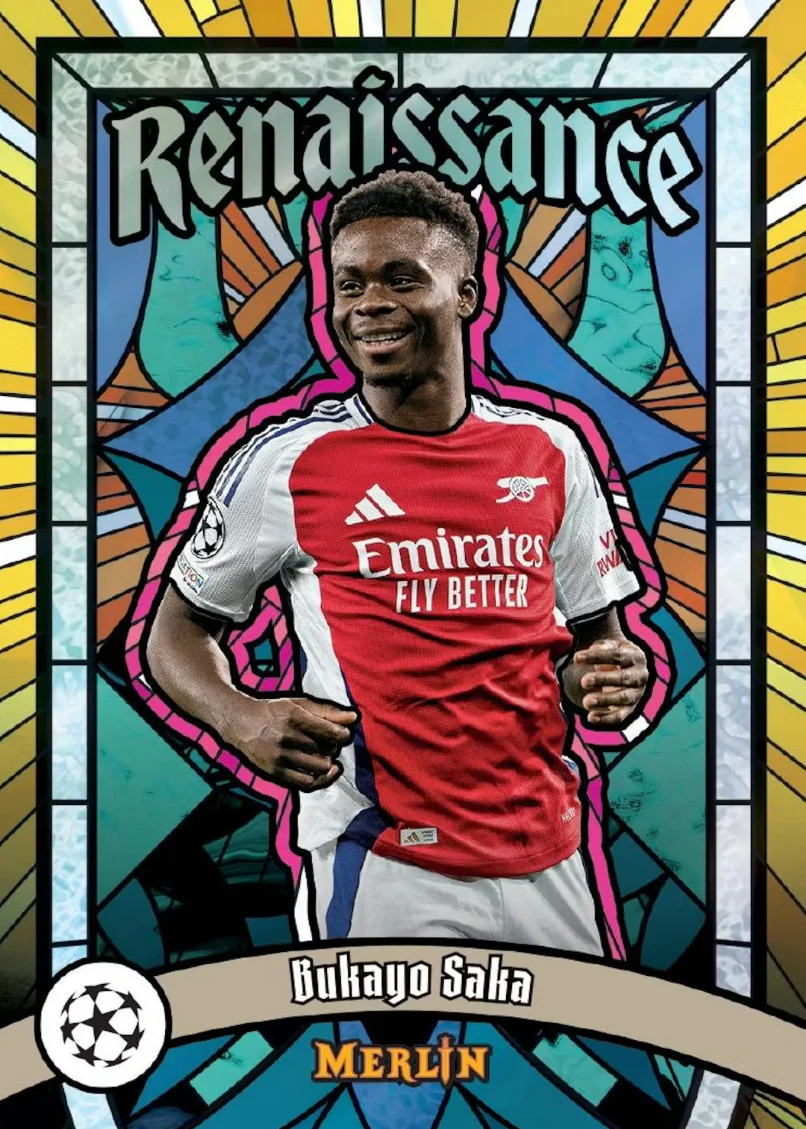 2024-25 Topps Chrome Merlin UEFA Club Competitions Soccer Hobby Box - Image 7