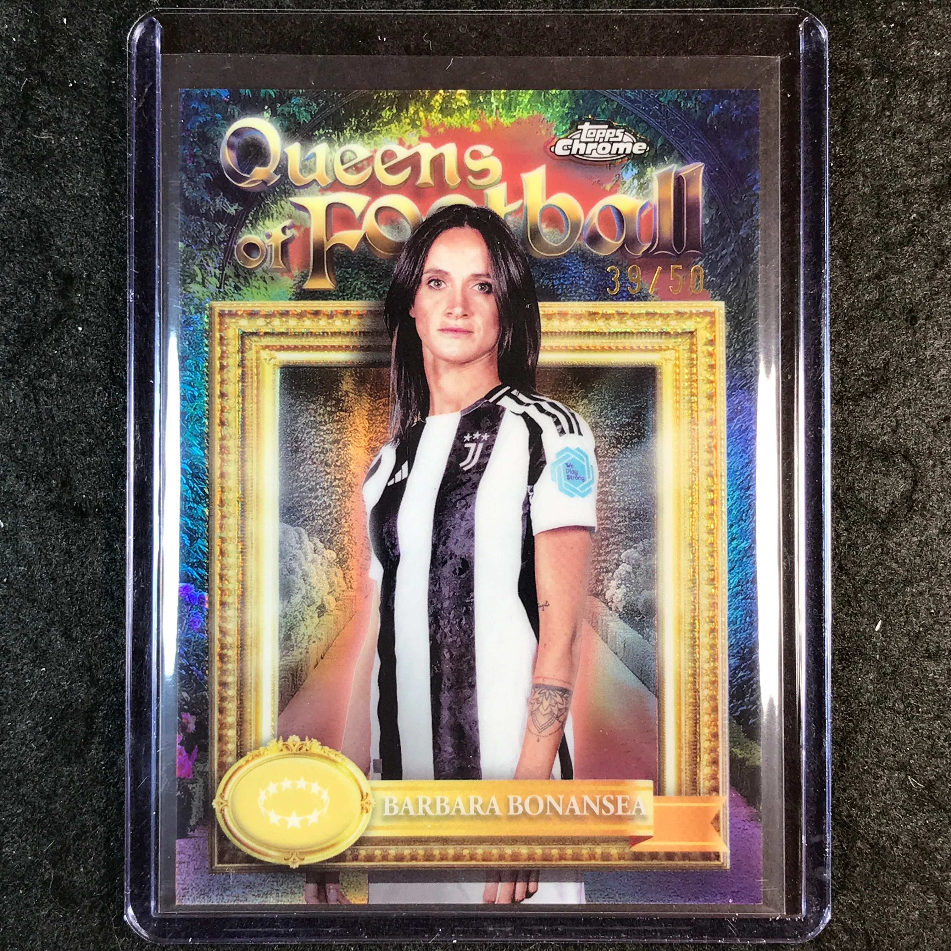 2024-25 Topps Chrome UEFA Women's BONANSEA Queens of Football Rose Gold 39/50 #8
