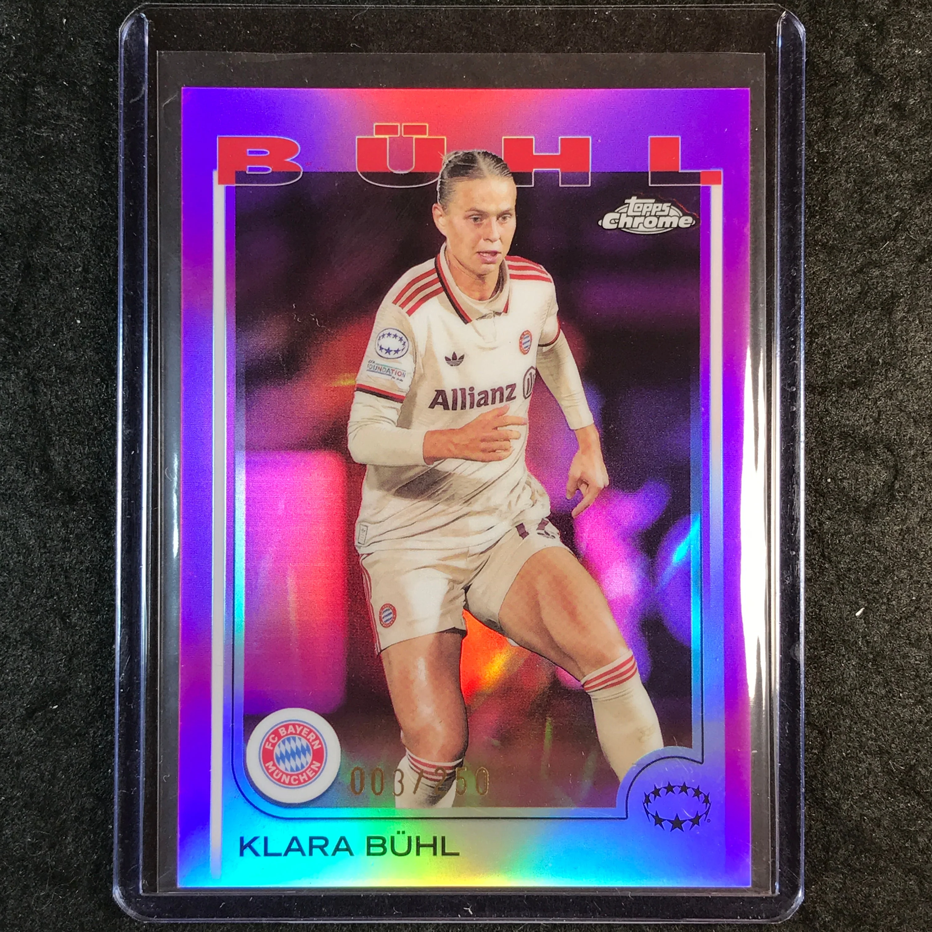 2024-25 Topps Chrome UEFA Women's KLARA BUHL Pink /250 #60