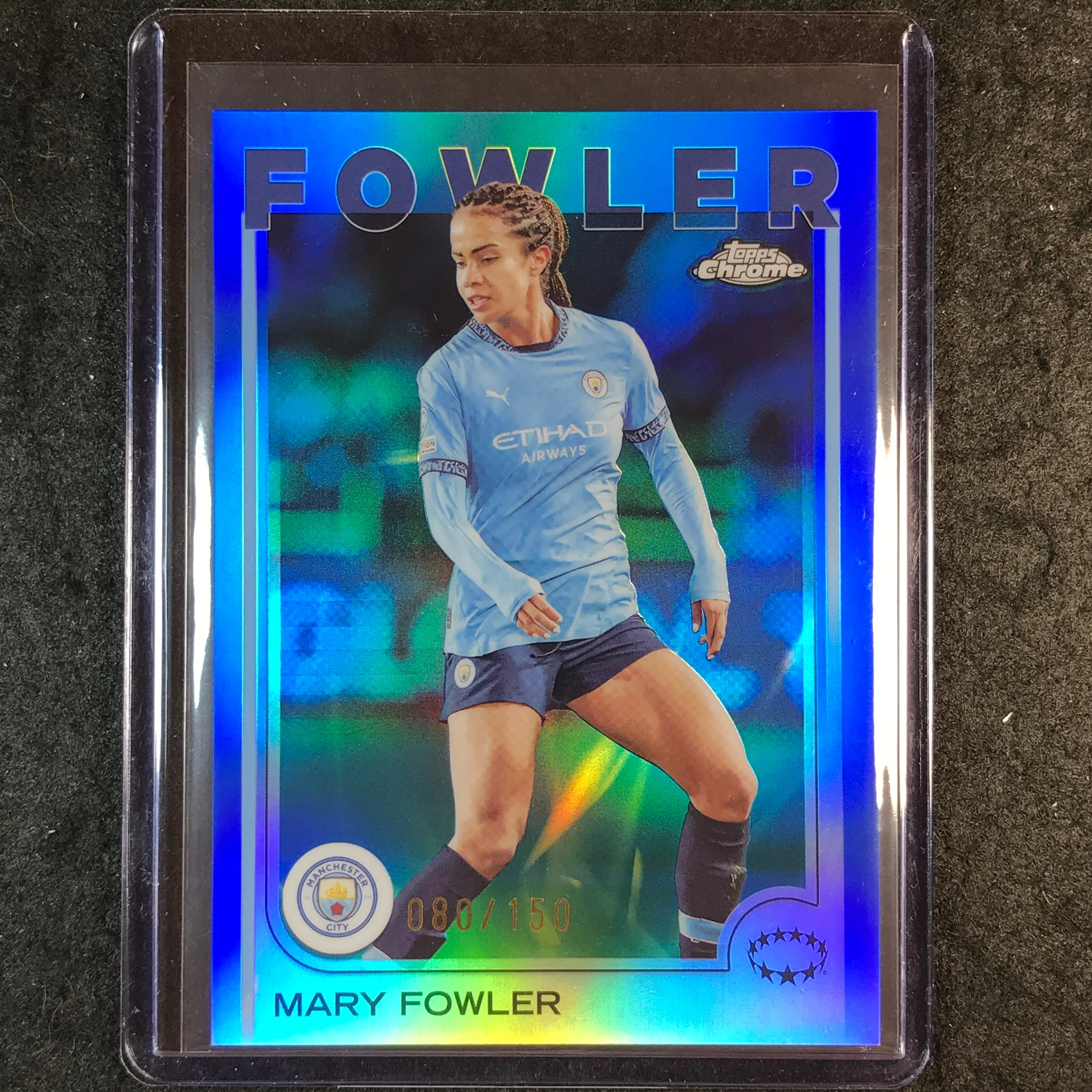 2024-25 Topps Chrome UEFA Women's MARY FOWLER Base Blue 80/150 #69