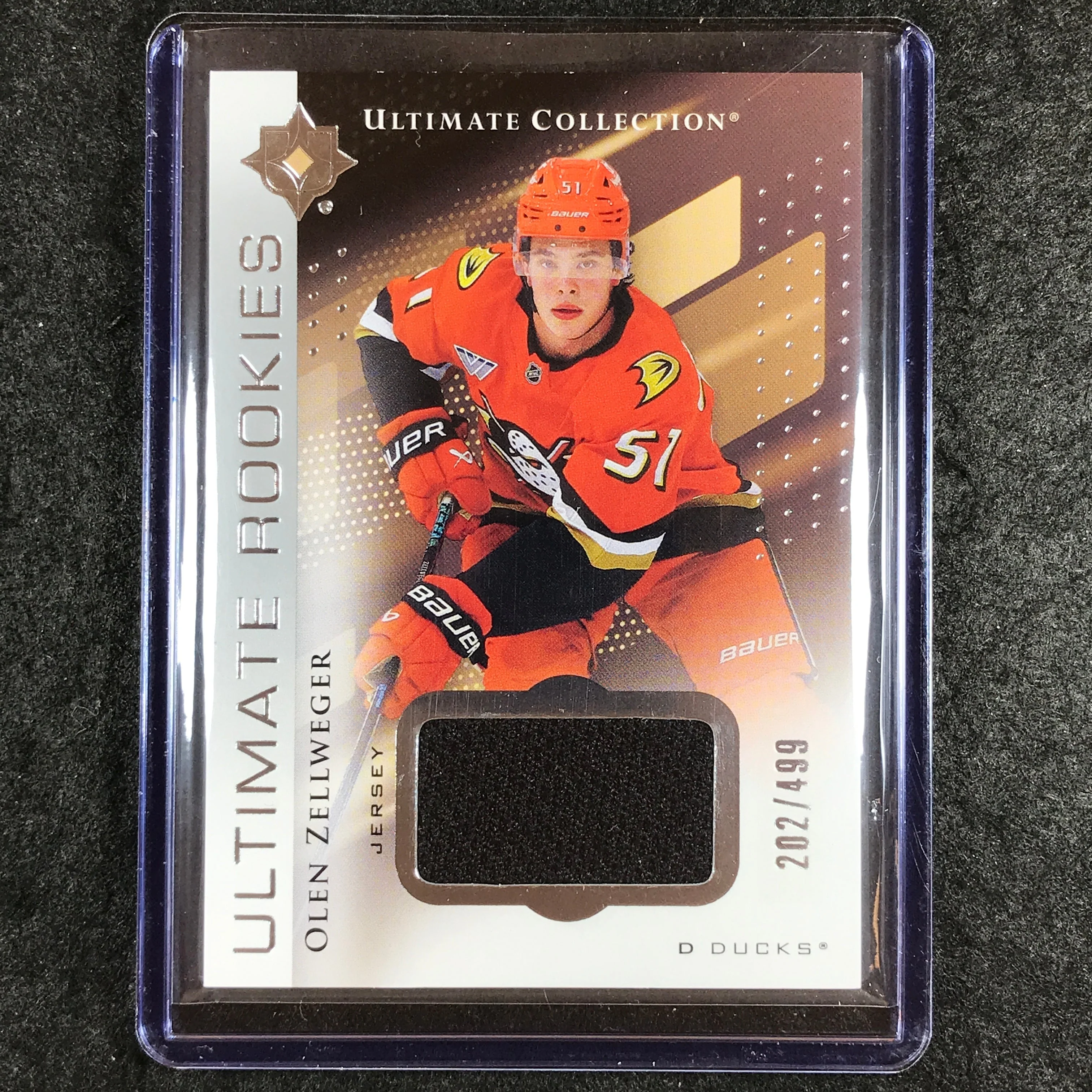 2024-25 Ultimate Hockey OLEN ZELLWEGER Base Rookies Jersey Relic 202/499 #149
