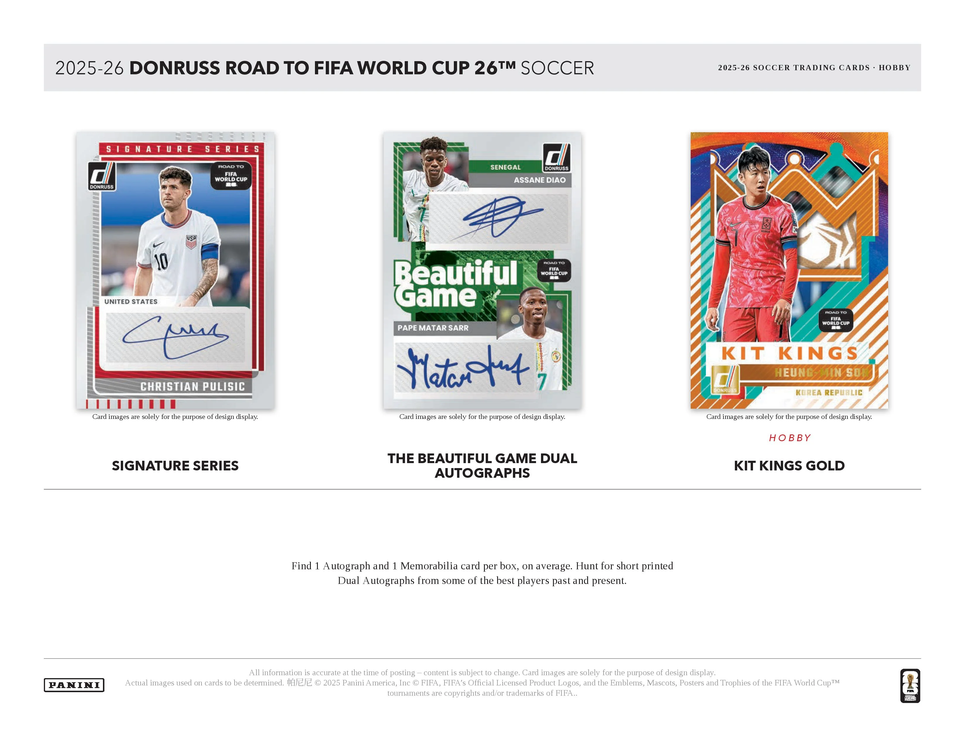 2025-26 Panini Donruss Road to World Cup Soccer Hobby Box (Pre Order) - Image 4