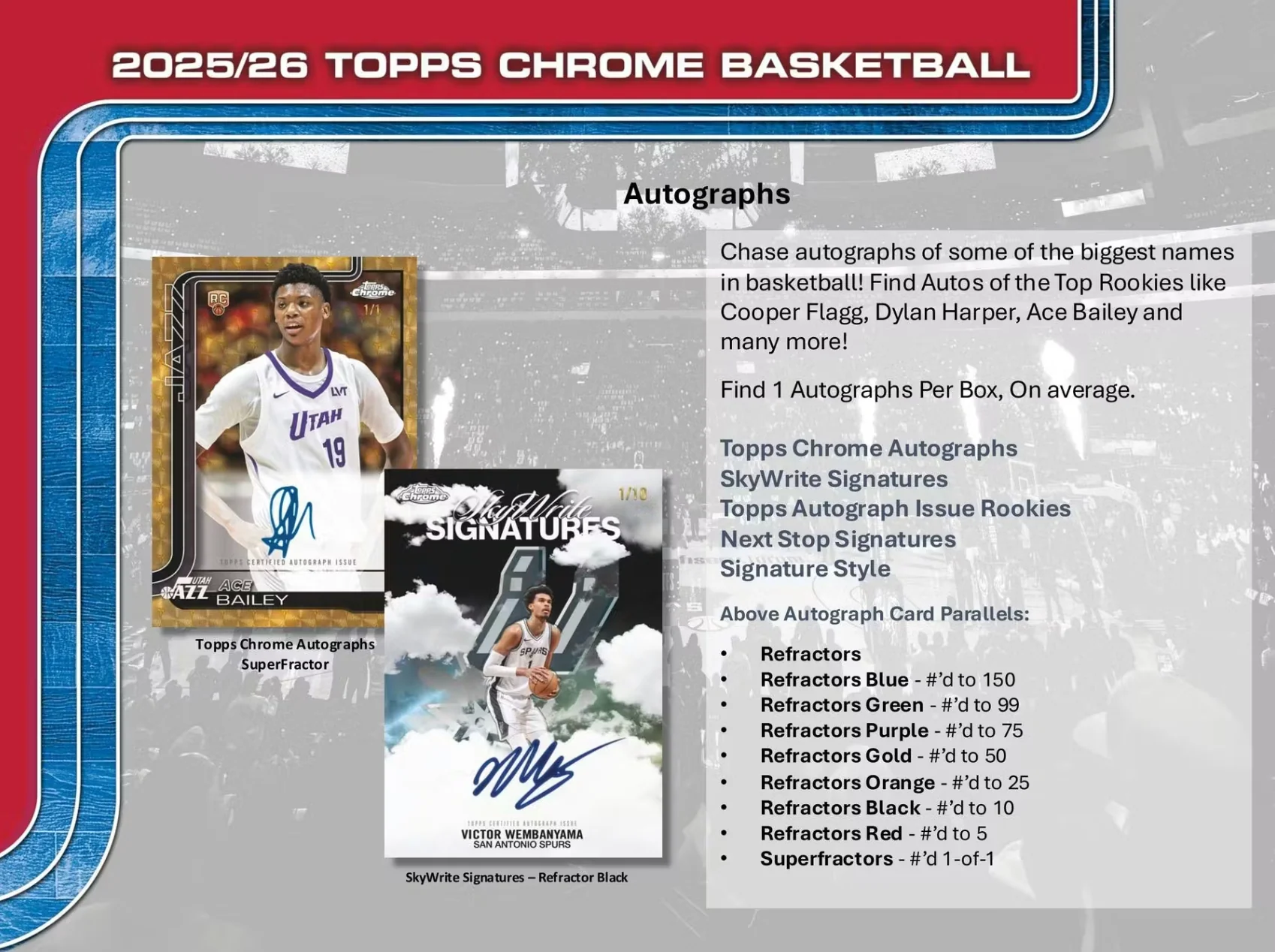 2025-26 Topps Chrome Basketball Hobby Pack - Image 6