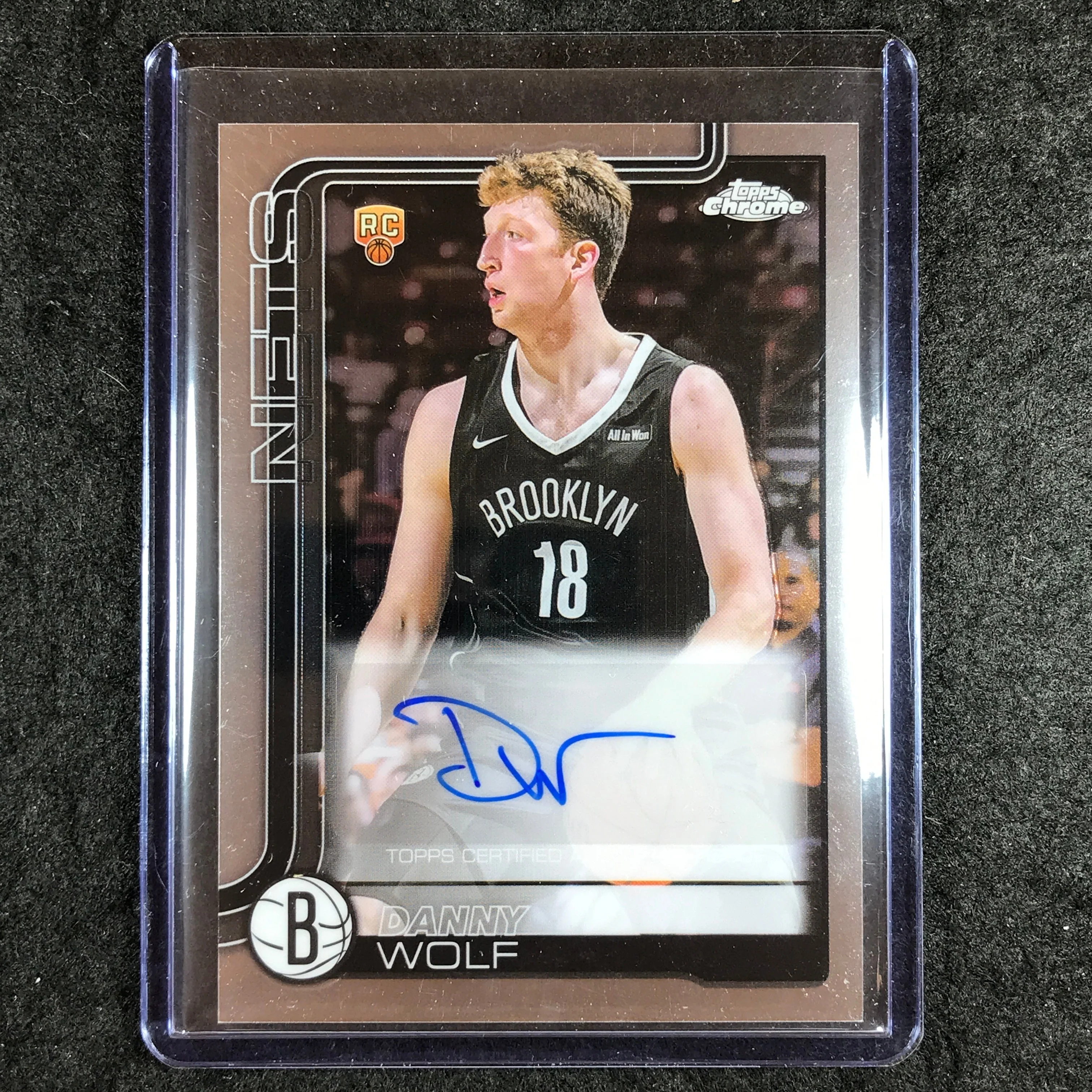 2025-26 Topps Chrome DANNY WOLF Chrome Rookie Auto Base #DW