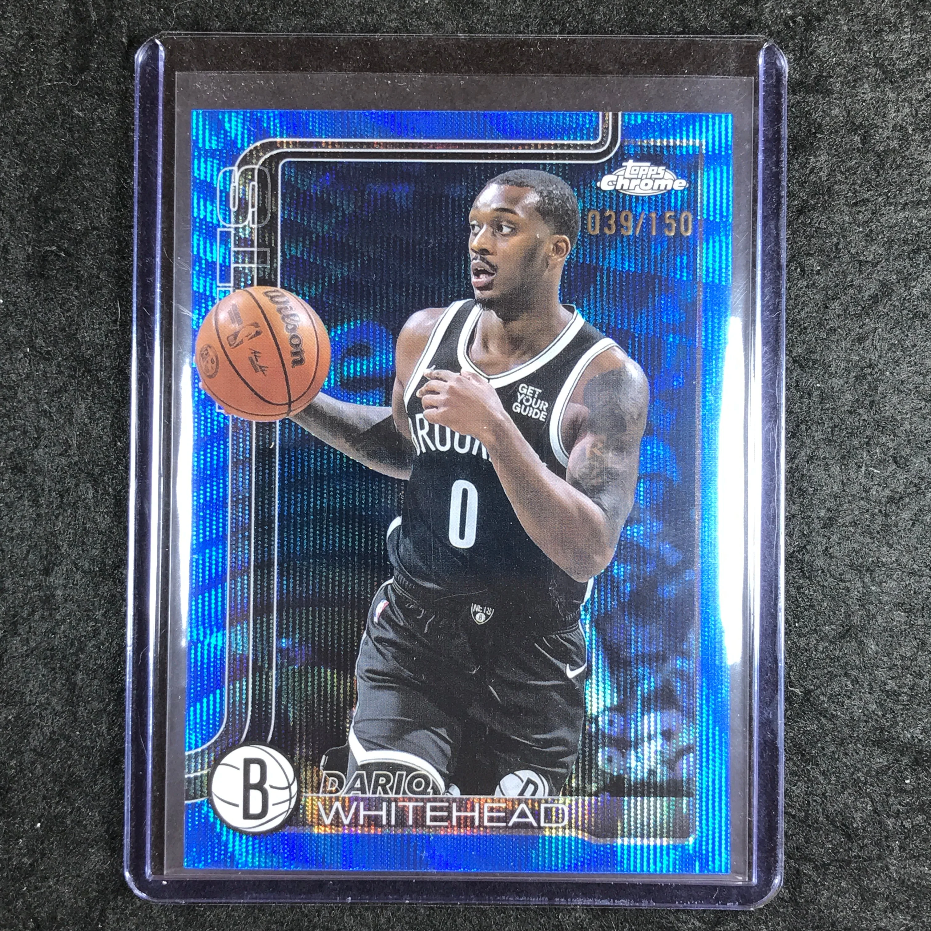 2025-26 Topps Chrome DARIQ WHITEHEAD Base Blue Wave 39/150 #91