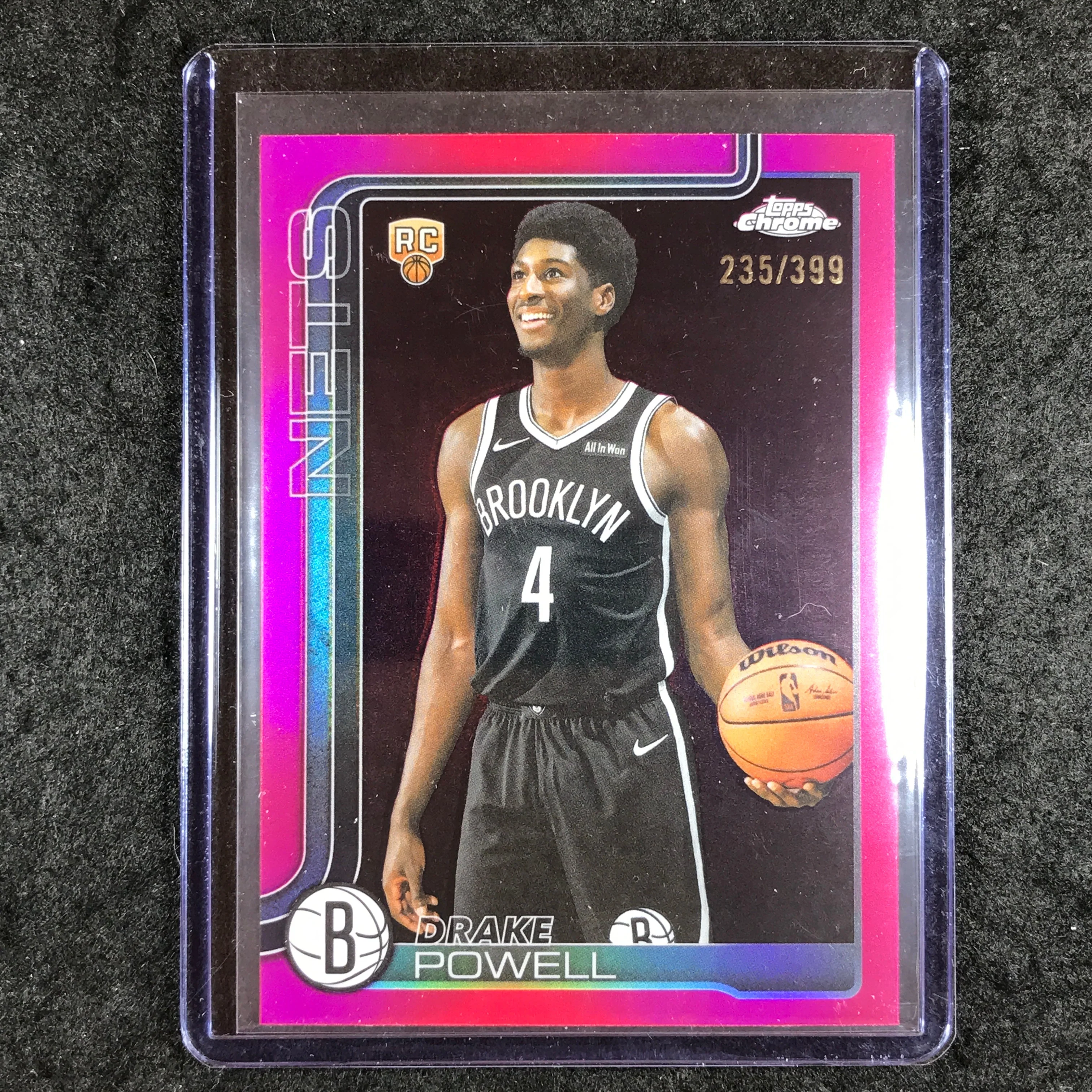 2025-26 Topps Chrome DRAKE POWELL Rookie Base Magenta 235/399 #272