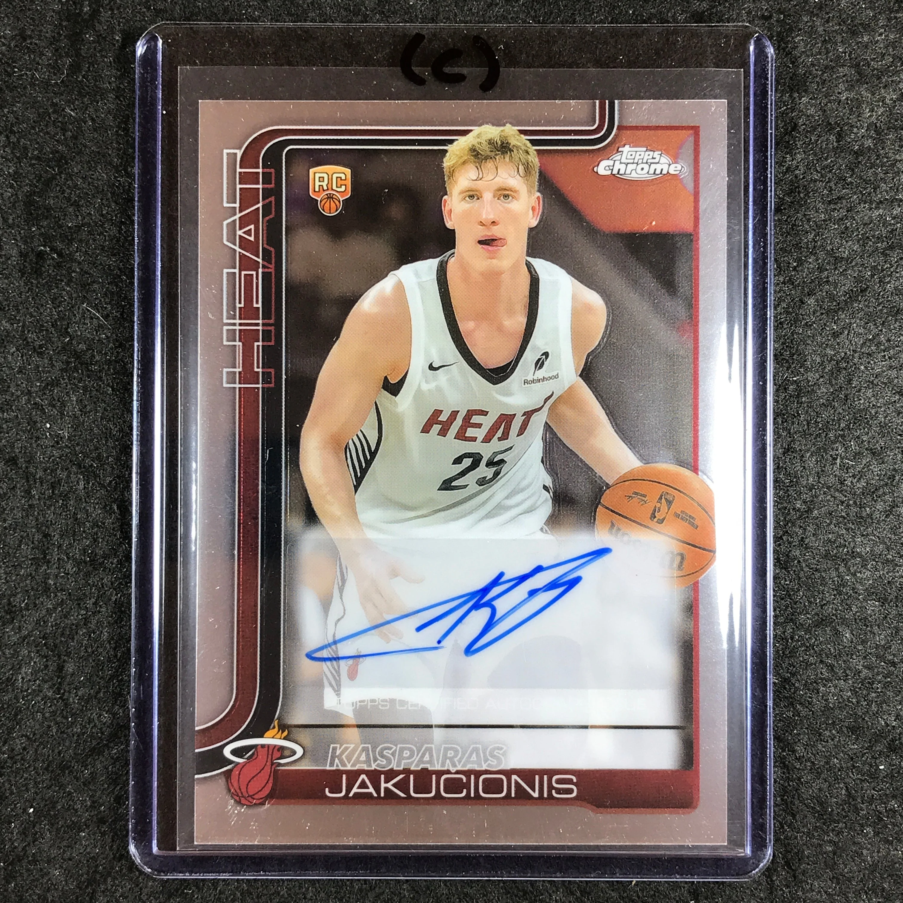 2025-26 Topps Chrome KASPARAS JACKUCIONIS Chrome Rookie Auto Base #KAJ (C)