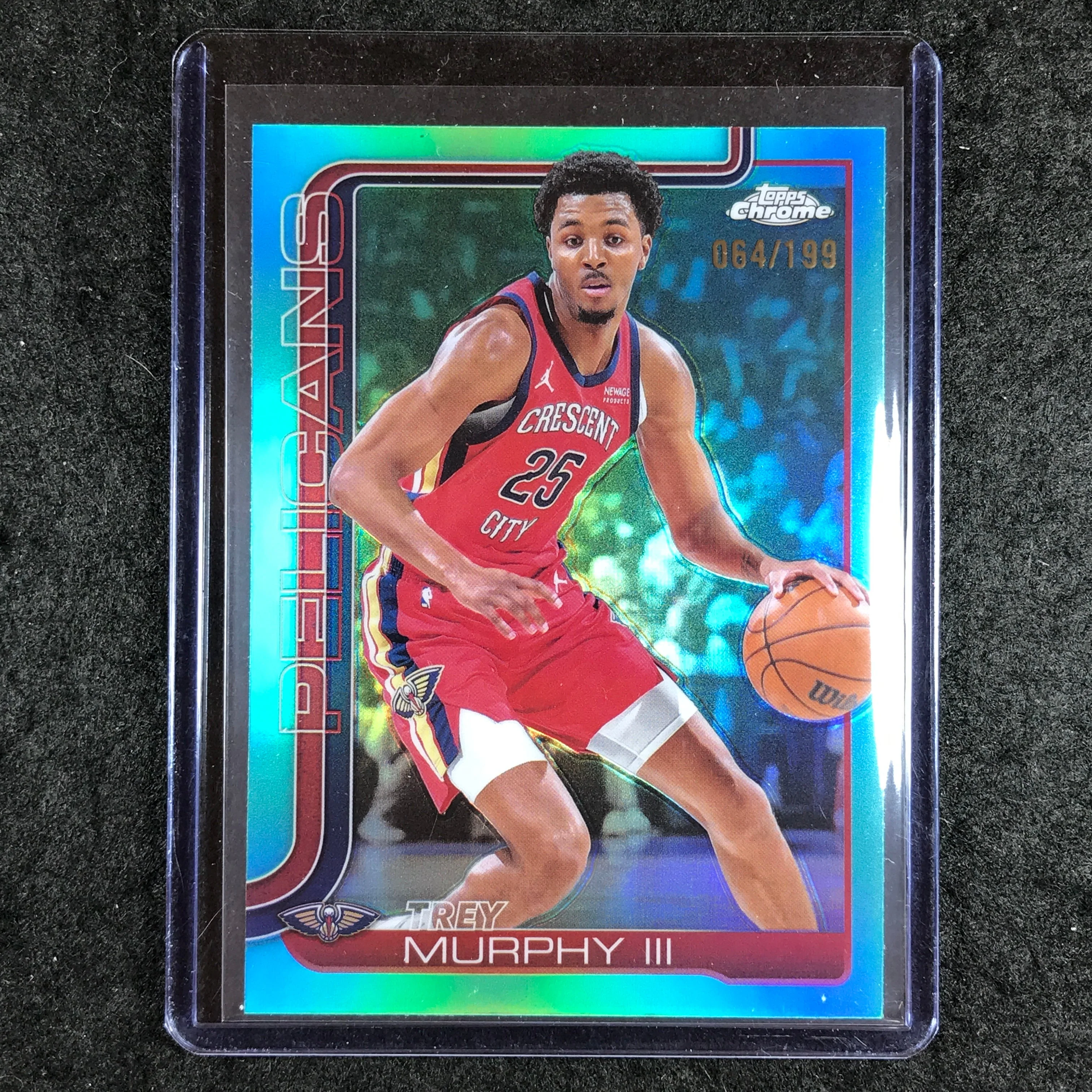 2025-26 Topps Chrome TREY MURPHY III Base Aqua 64/199 #104