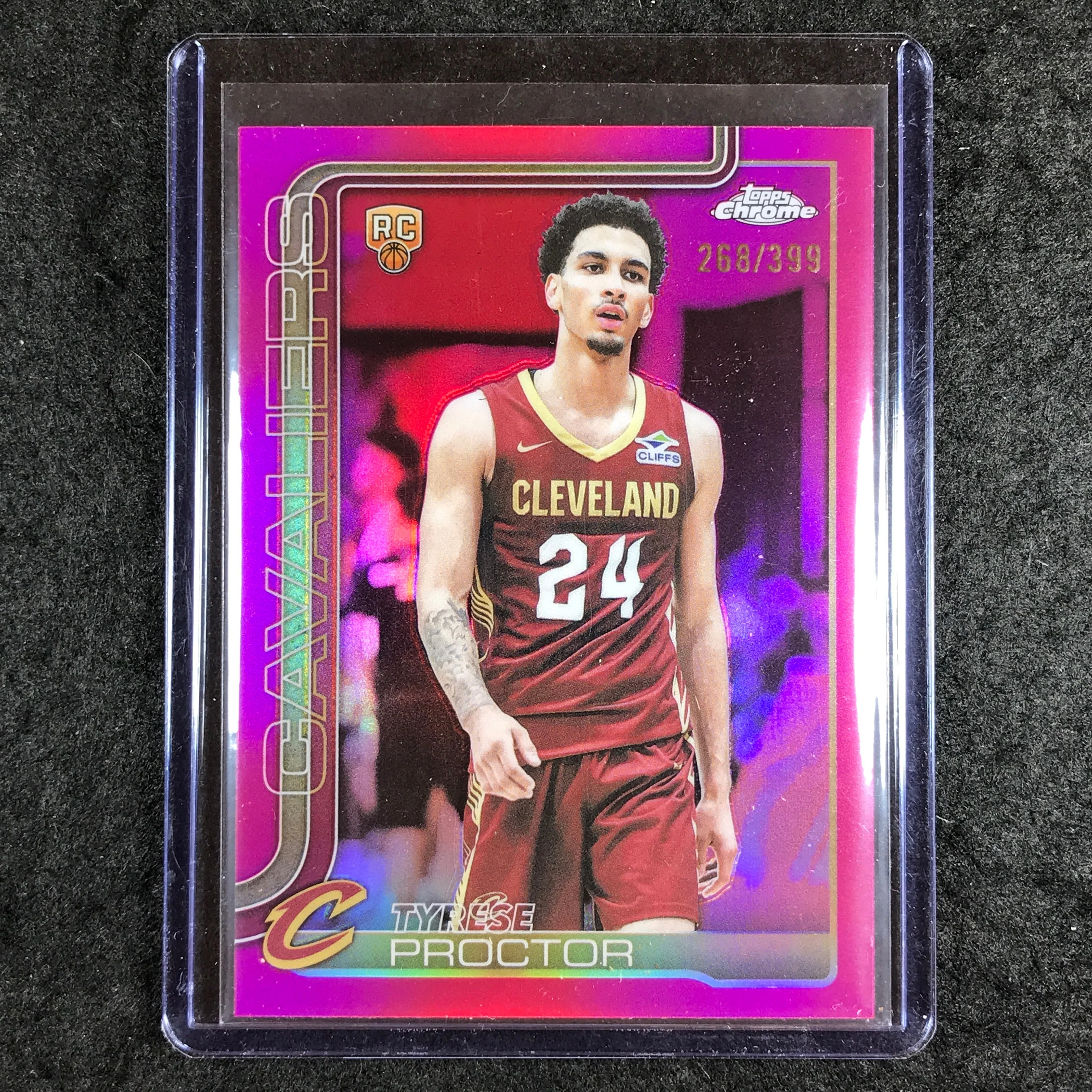2025-26 Topps Chrome TYRESE PROCTOR Rookie Base Magenta 268/399 #300