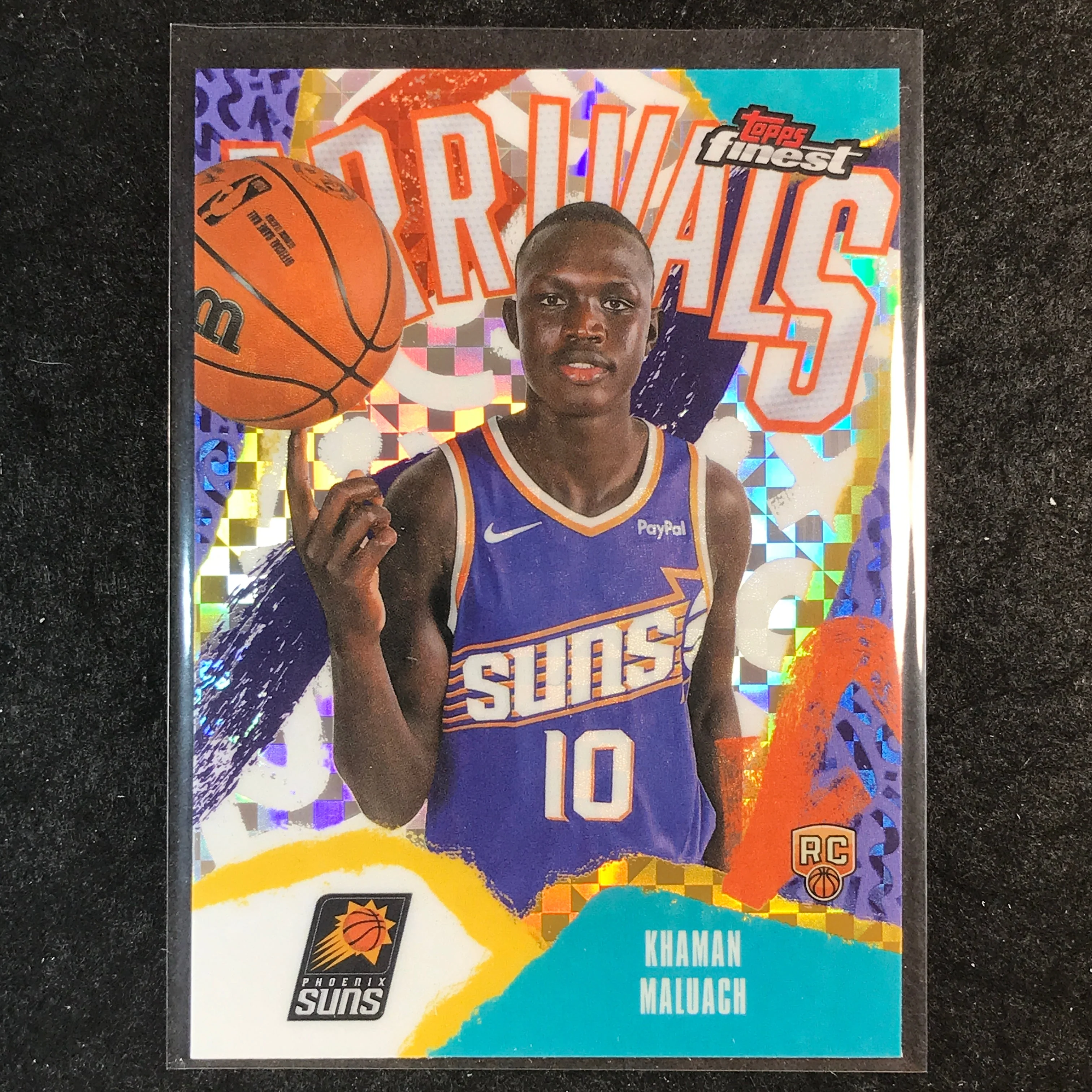 2025-26 Topps Finest KHAMAN MALUACH Arrivals Rookie X-Fractor #10