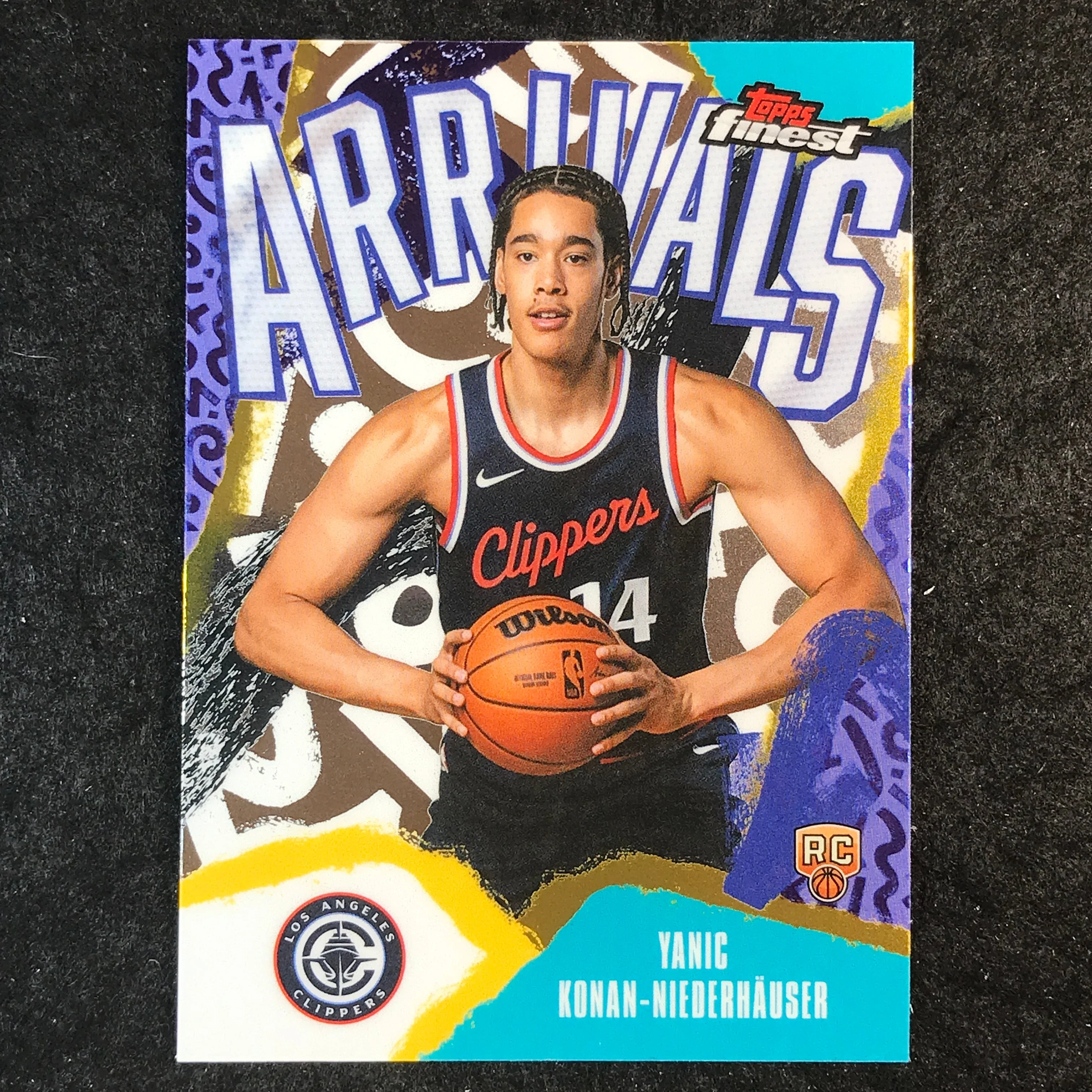 2025-26 Topps Finest YANIC KONAN-NIEDERHAUSER Arrivals Rookie Base #30
