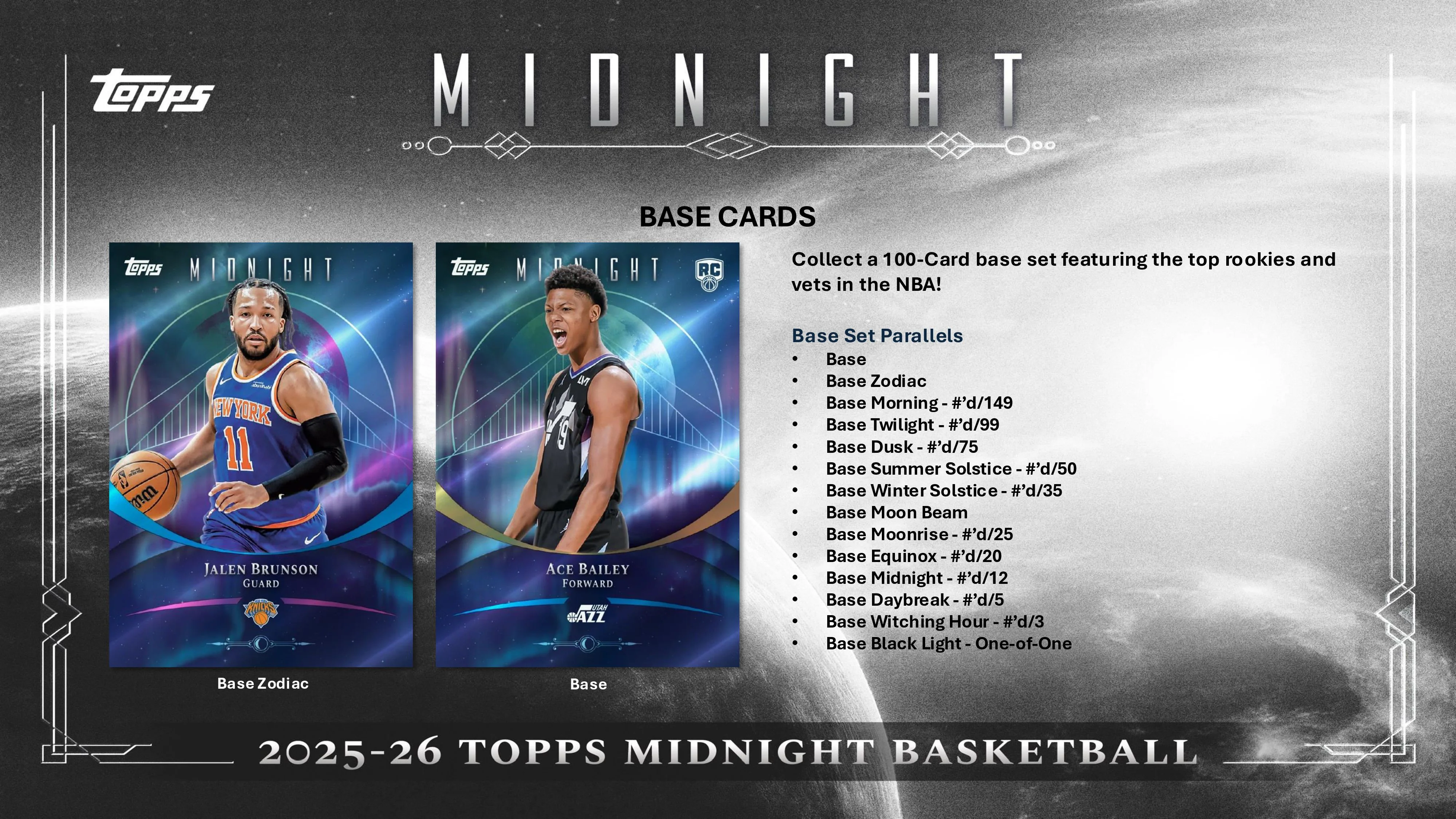 2025-26 Topps Midnight Basketball Hobby Box - Image 3