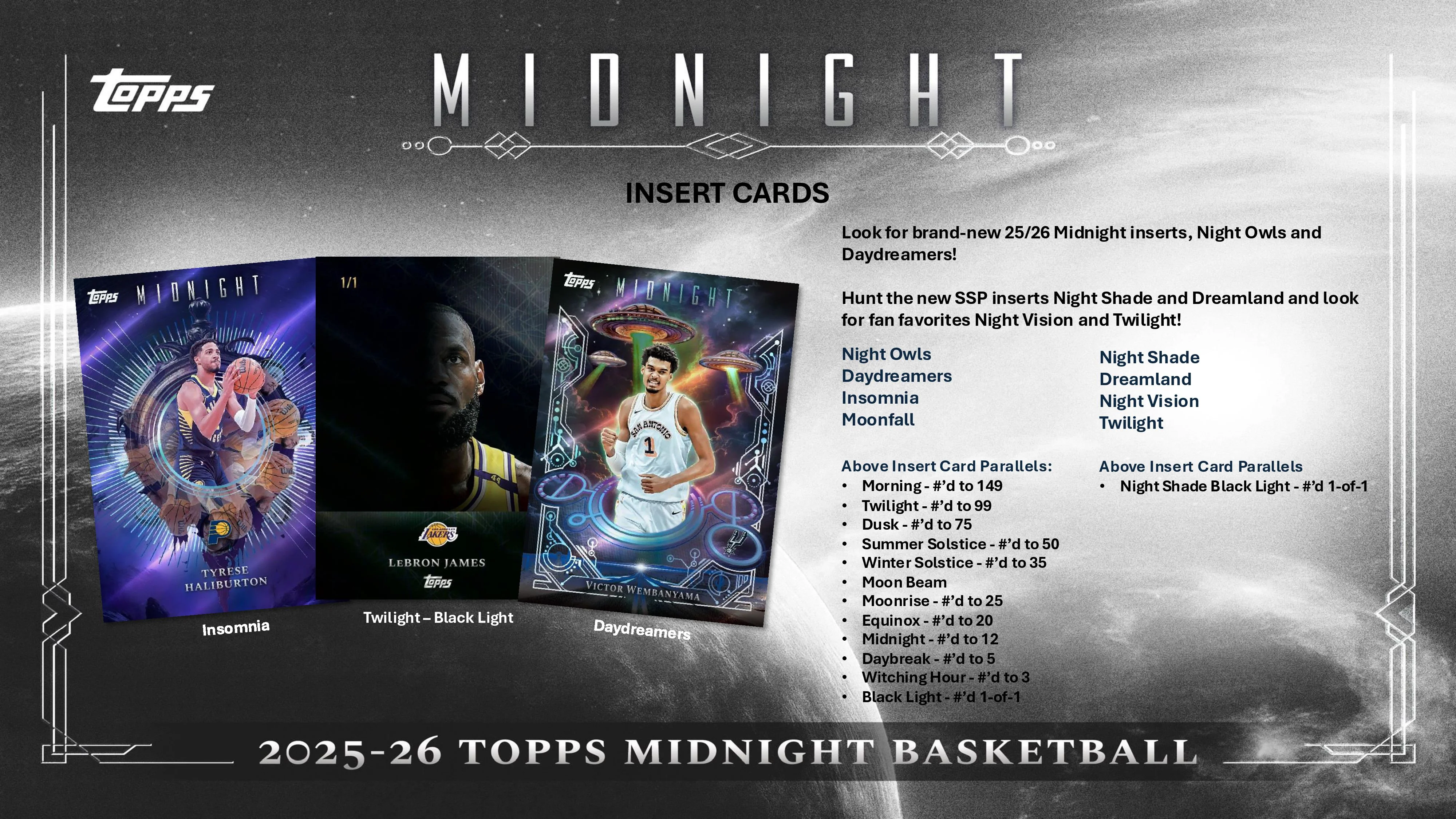 2025-26 Topps Midnight Basketball Hobby Box - Image 4