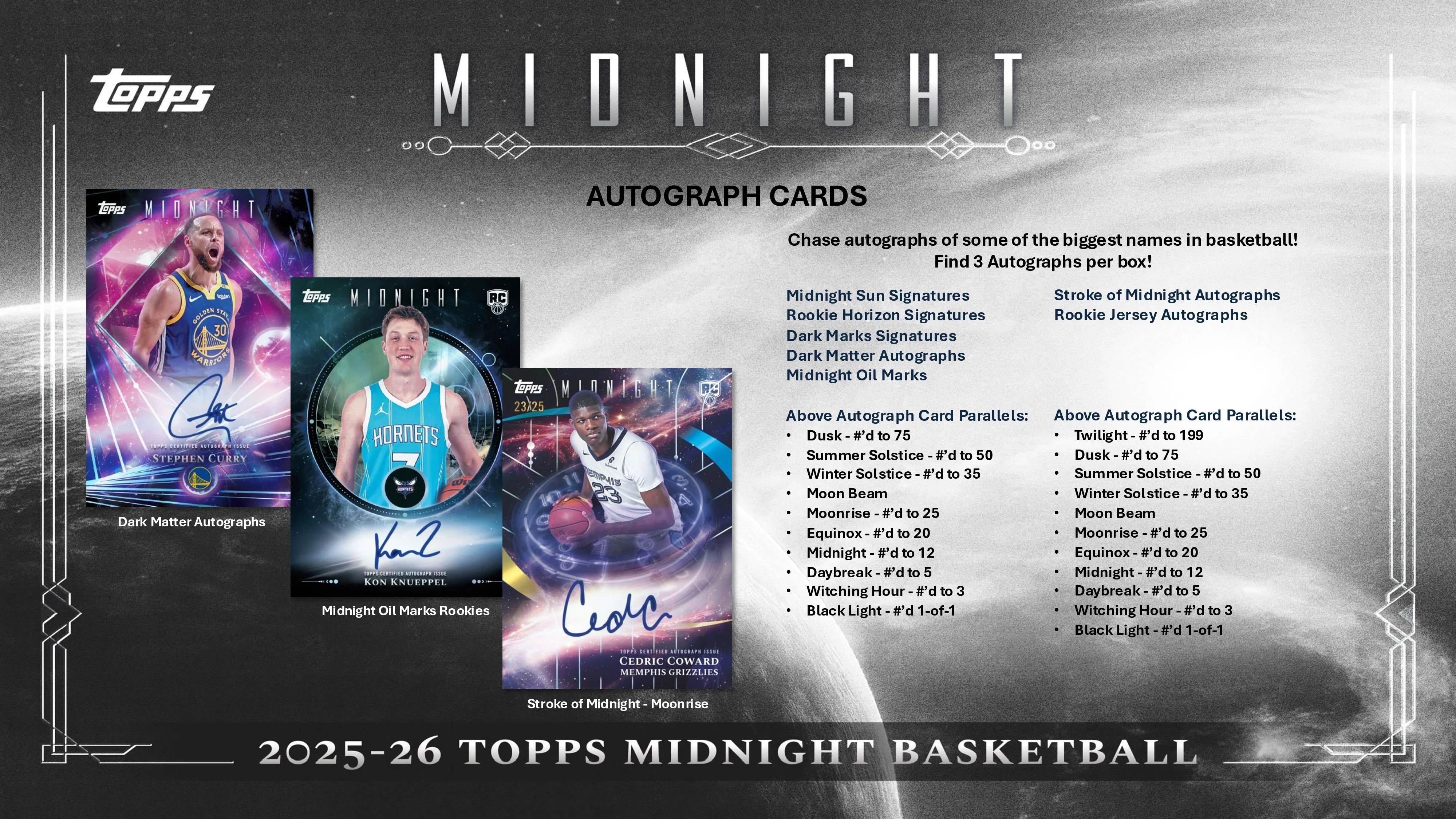 2025-26 Topps Midnight Basketball Hobby Box - Image 5