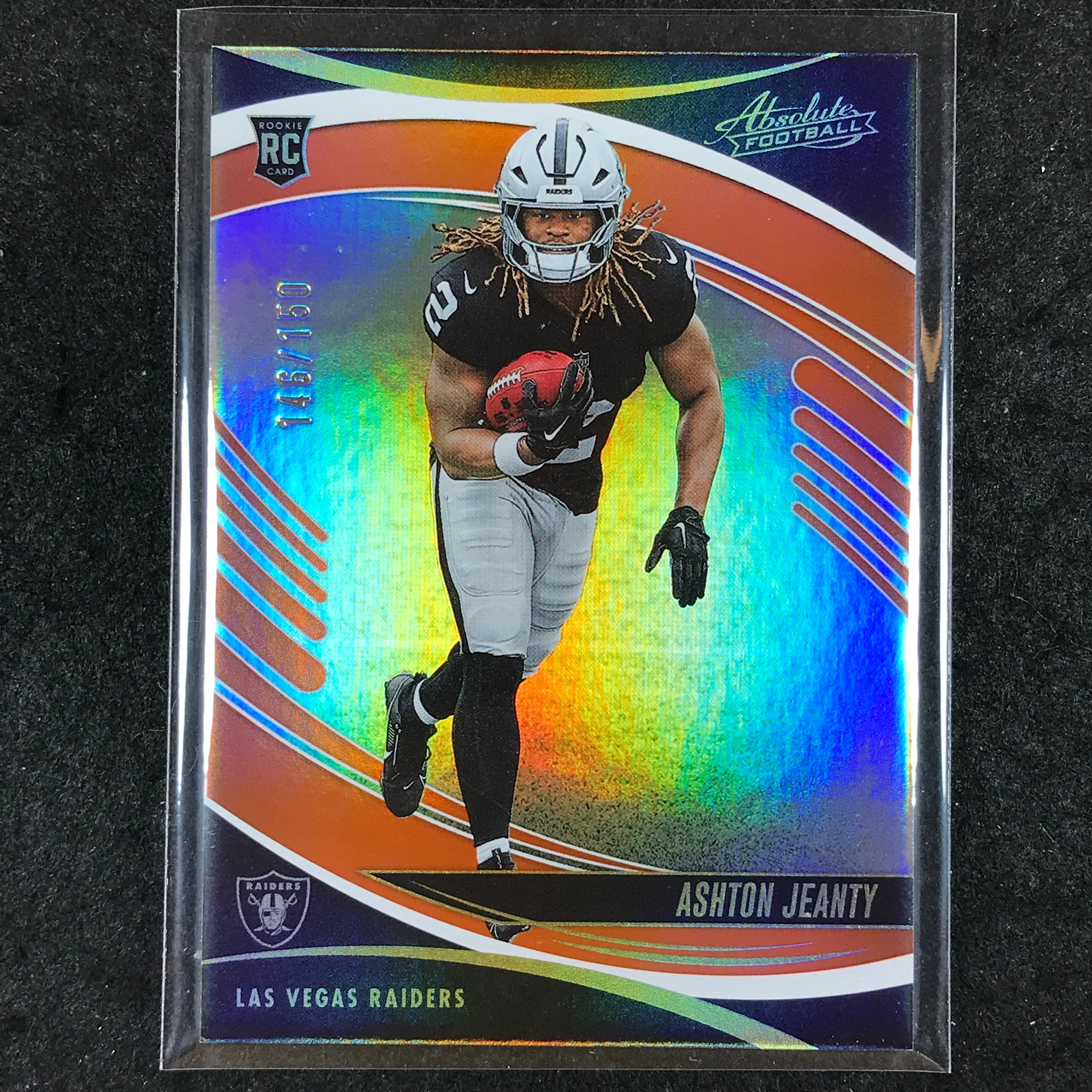 2025 Absolute Football ASHTON JEANTY Rookie Base Orange Spectrum /150 #106