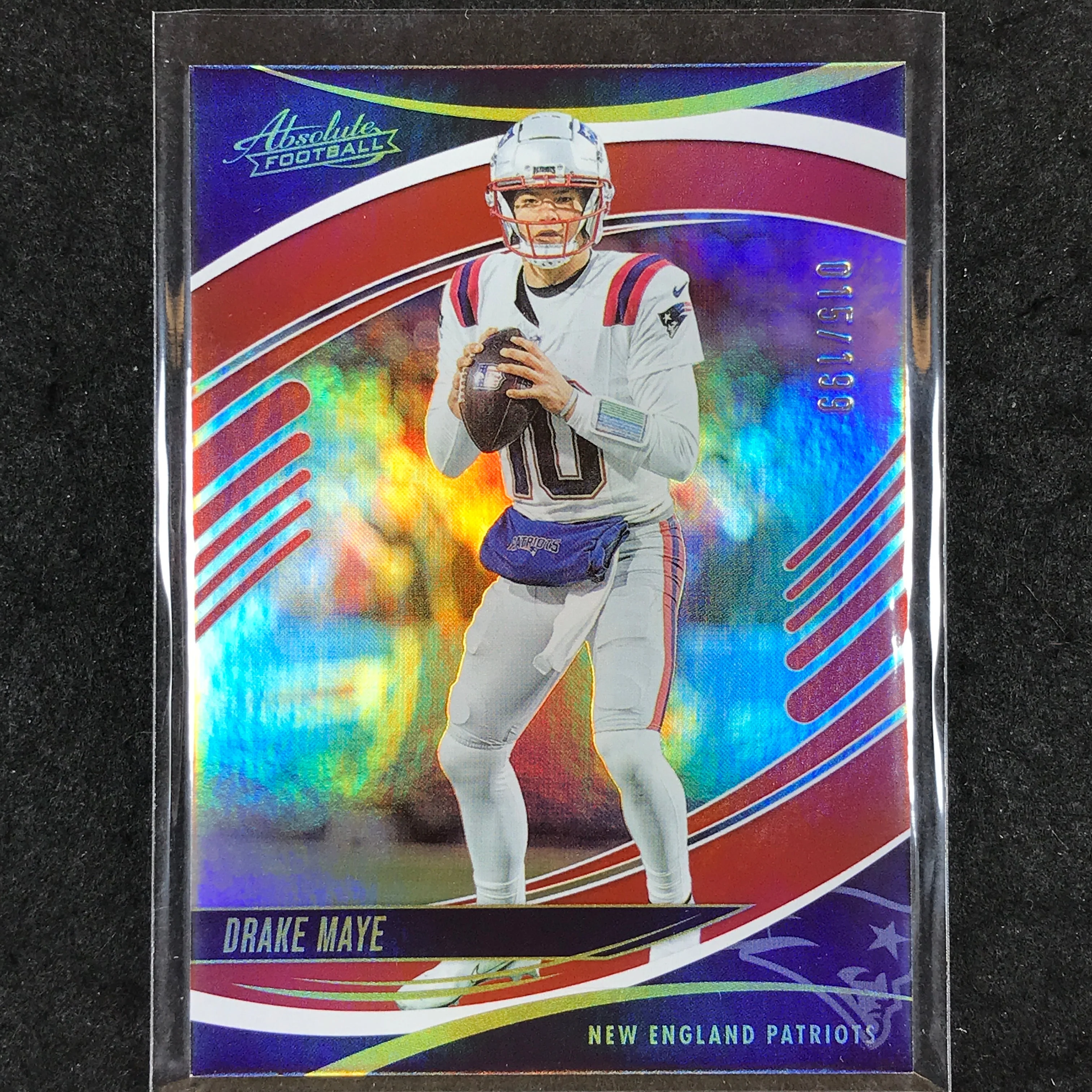 2025 Absolute Football DRAKE MAYE Base Red Spectrum /199 #79