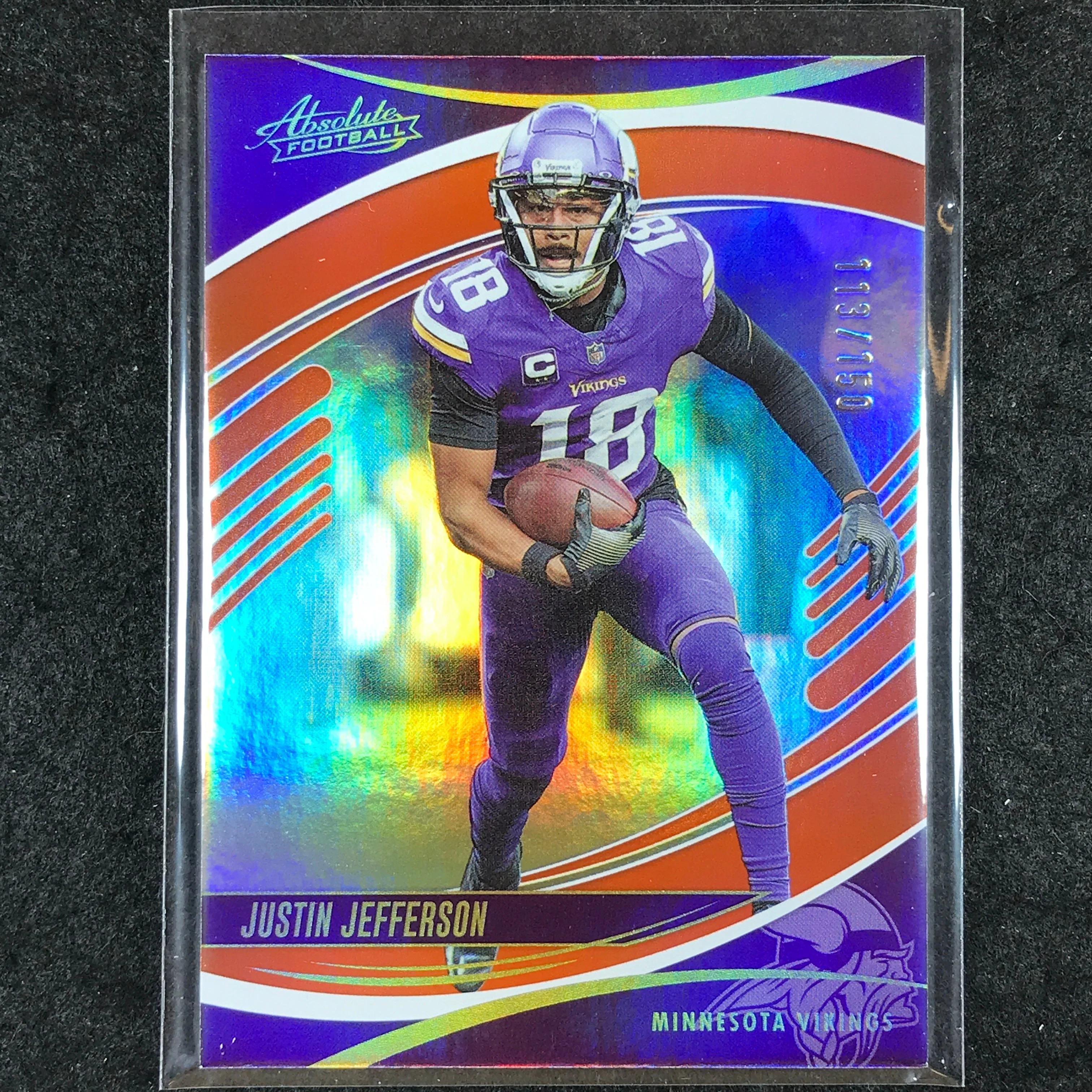 2025 Absolute Football JUSTIN JEFFERSON Base Orange Spectrum /150 #5