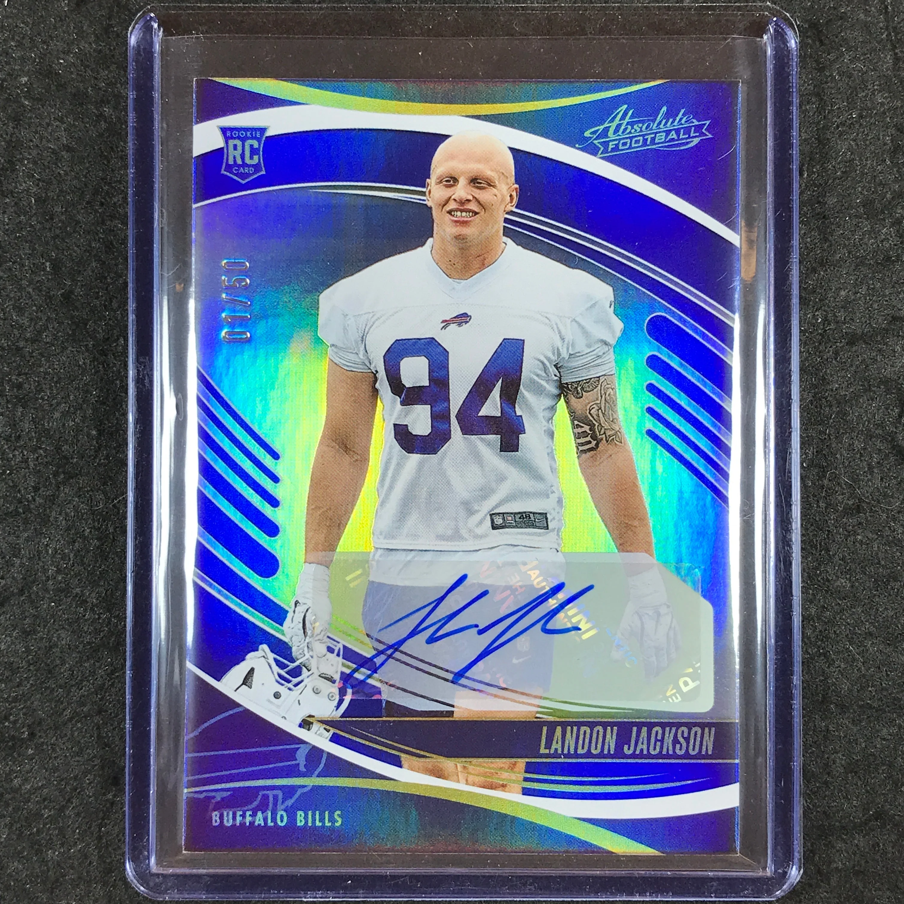 2025 Absolute Football LANDON JACKSON Signature Rookies Auto Blue 1/50 #153