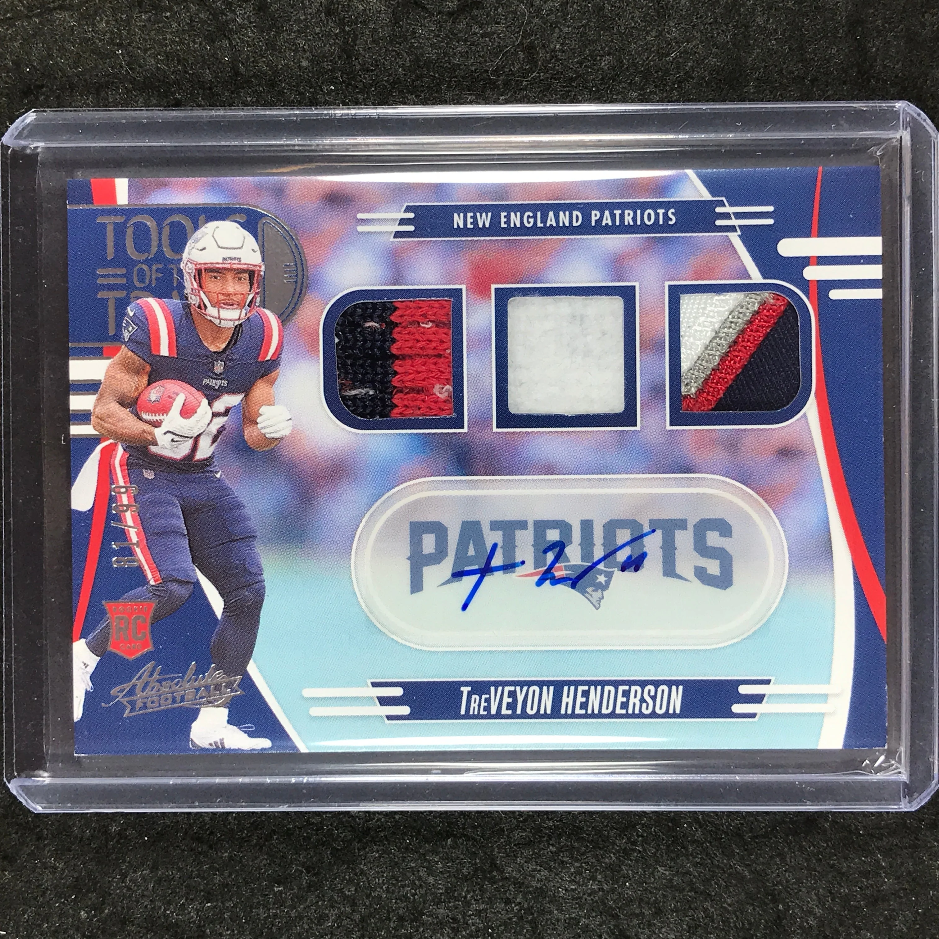 2025 Absolute TREVEYON HENDERSON Tools of the Trade Rookie Patch Auto 81/99