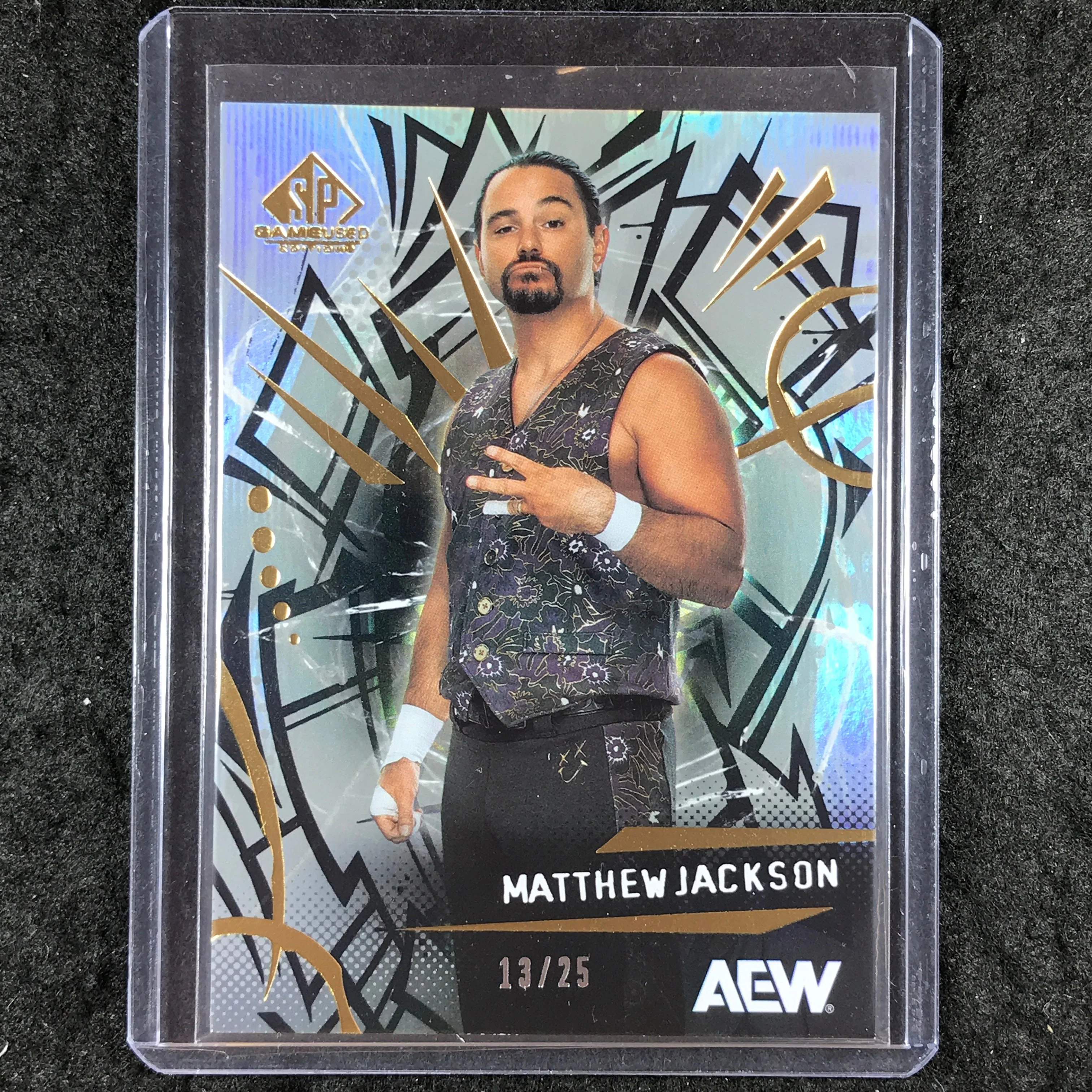 2025 AEW SP Game Used MATTHEW JACKSON Base Rainbow 13/25 #24
