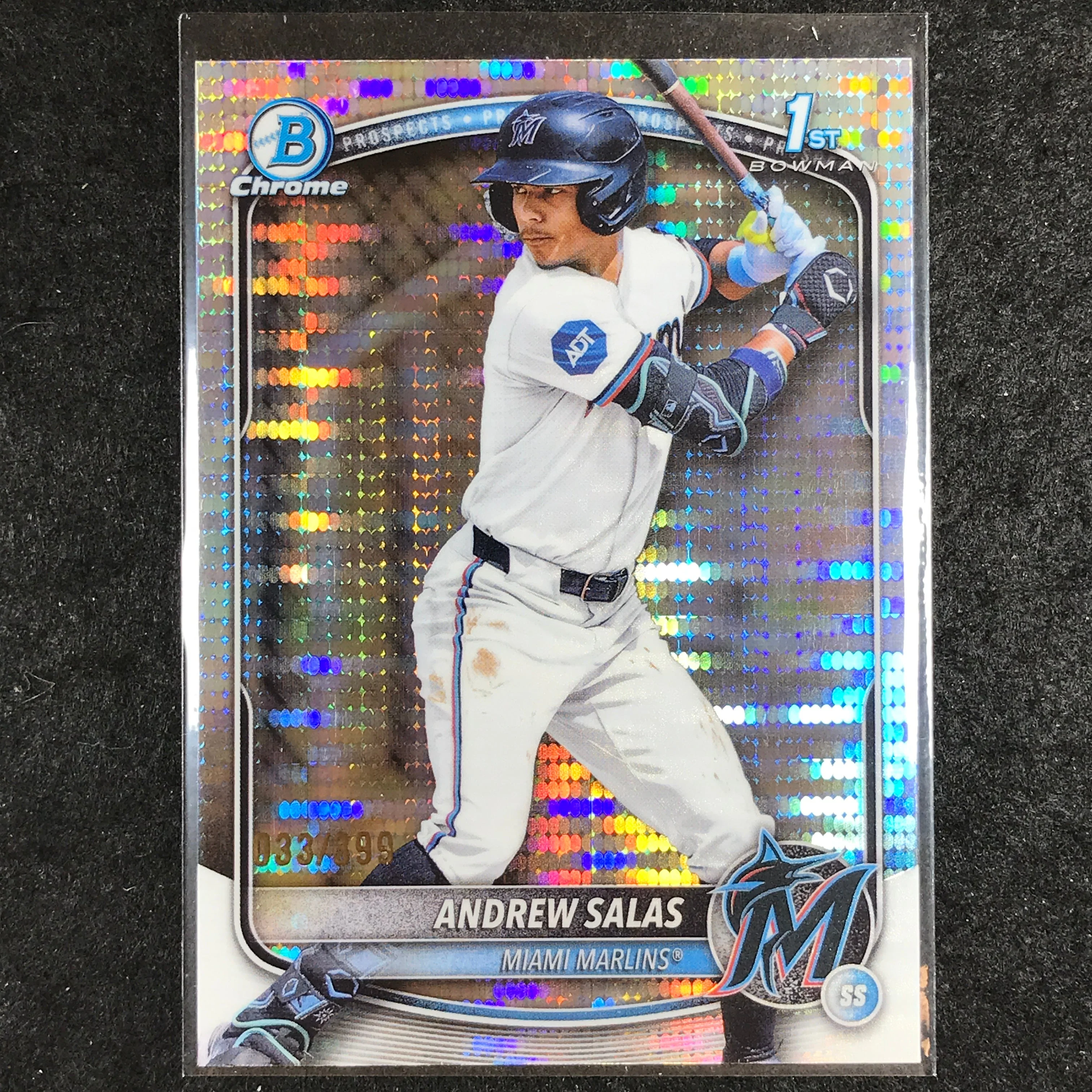 2025 Bowman Chrome ANDREW SALAS Prospect 1st Bowman Pulsar 33/399 #156