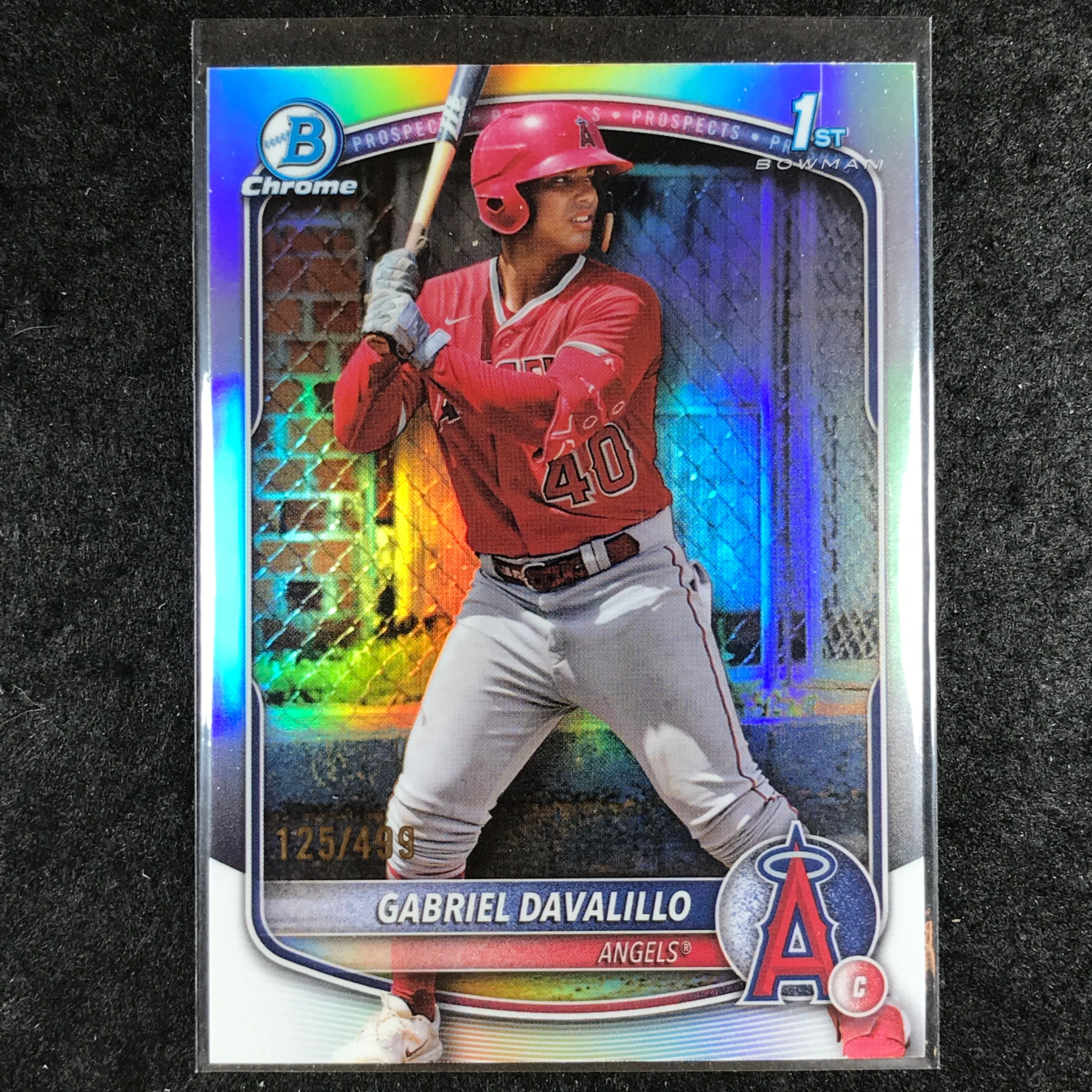 2025 Bowman Chrome GABRIEL DAVALILLO Prospect 1st Bowman Refractor 125/499 #178