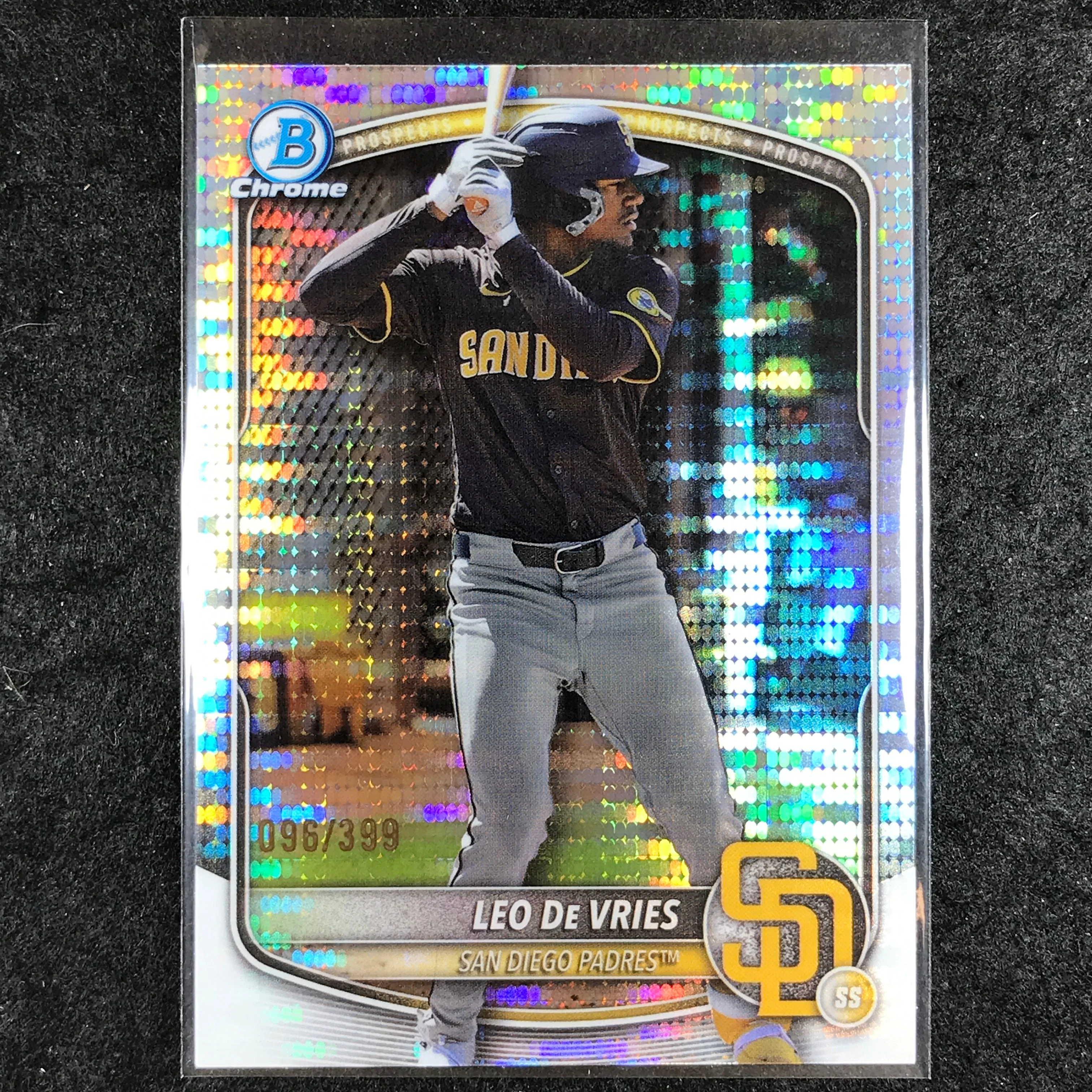 2025 Bowman Chrome LEO DE VRIES Prospect Pulsar 96/399 #204