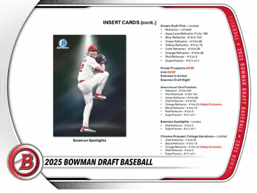 2025 Bowman Draft Baseball Hobby Box - Image 5