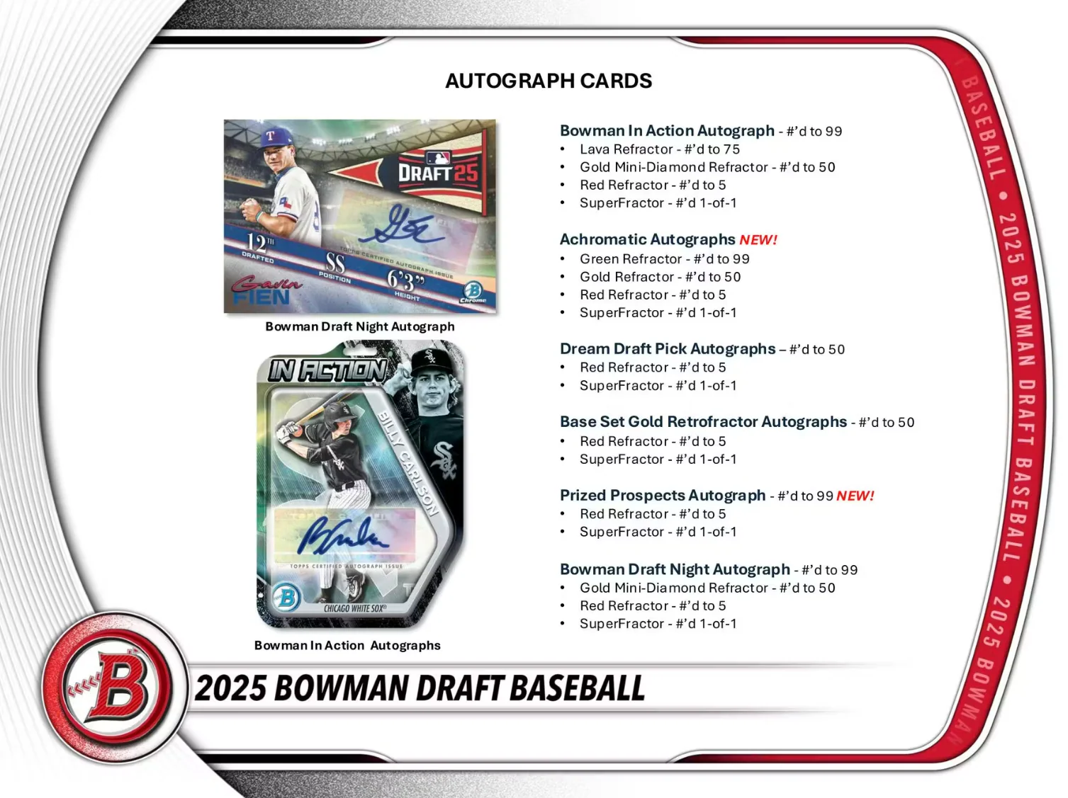 2025 Bowman Draft Baseball Super Jumbo Box - Image 7