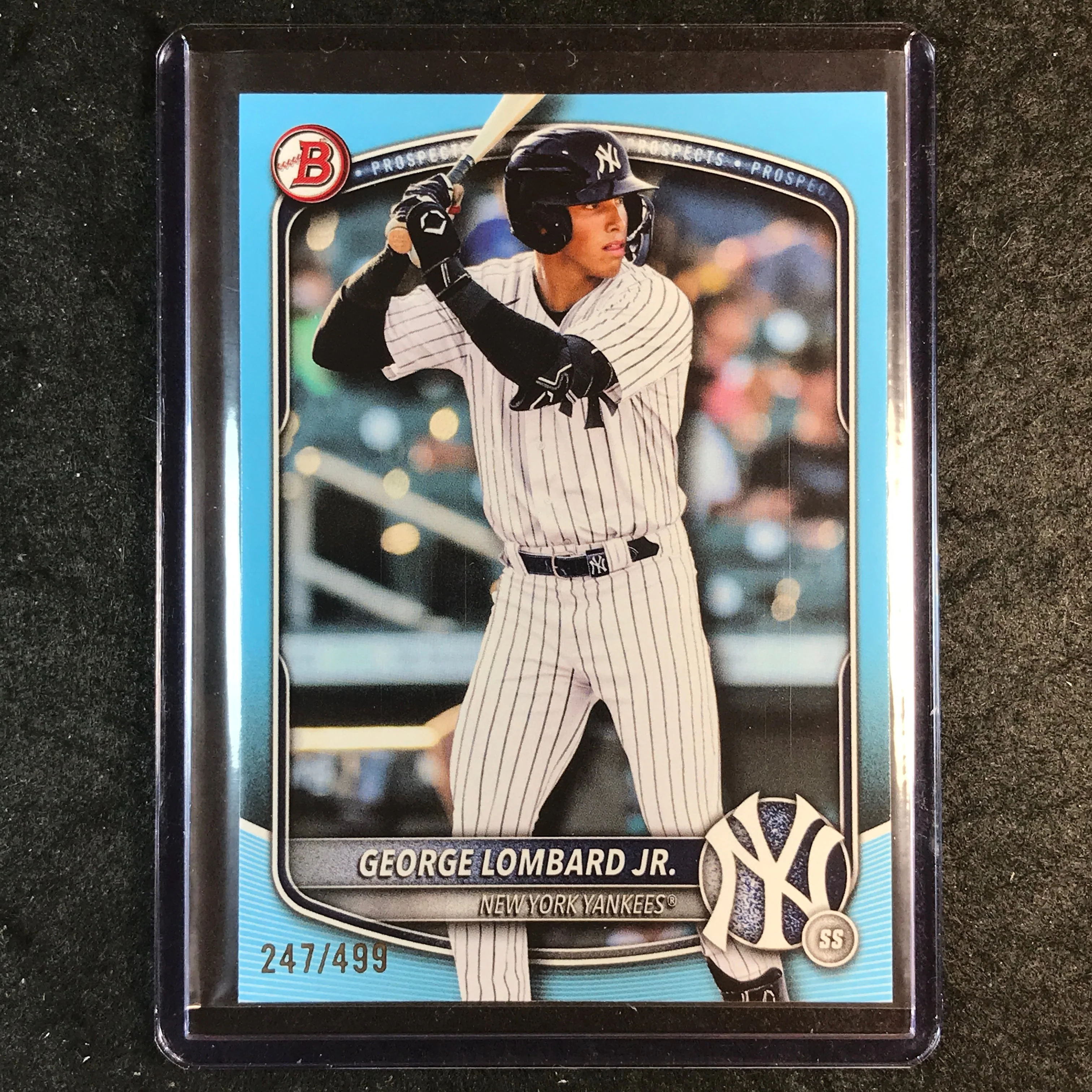 2025 Bowman Draft GEORGE LOMBARD JR. Base Sky Blue 247/499 #43