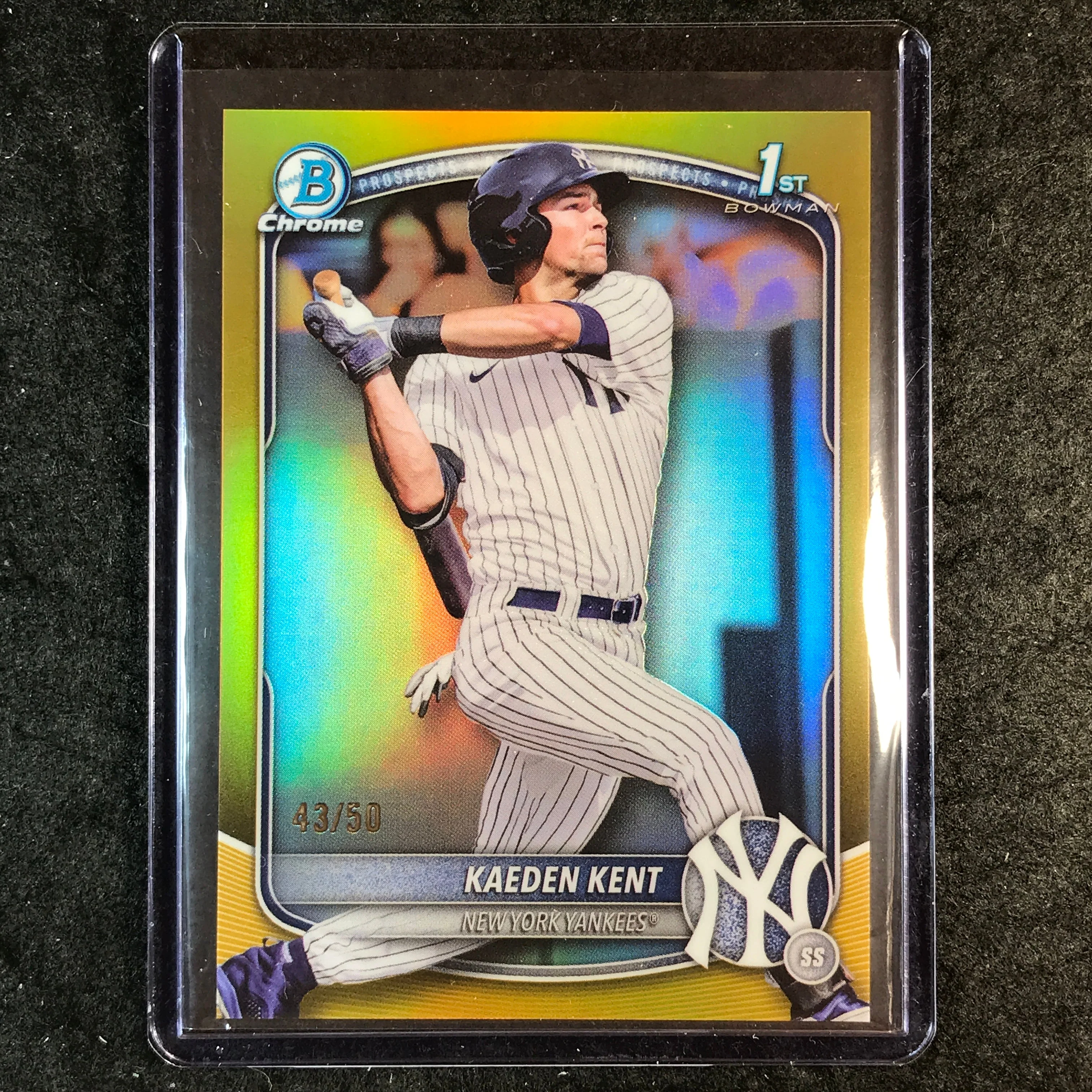 2025 Bowman Draft KAEDEN KENT 1st Bowman Chrome Gold 43/50 #65