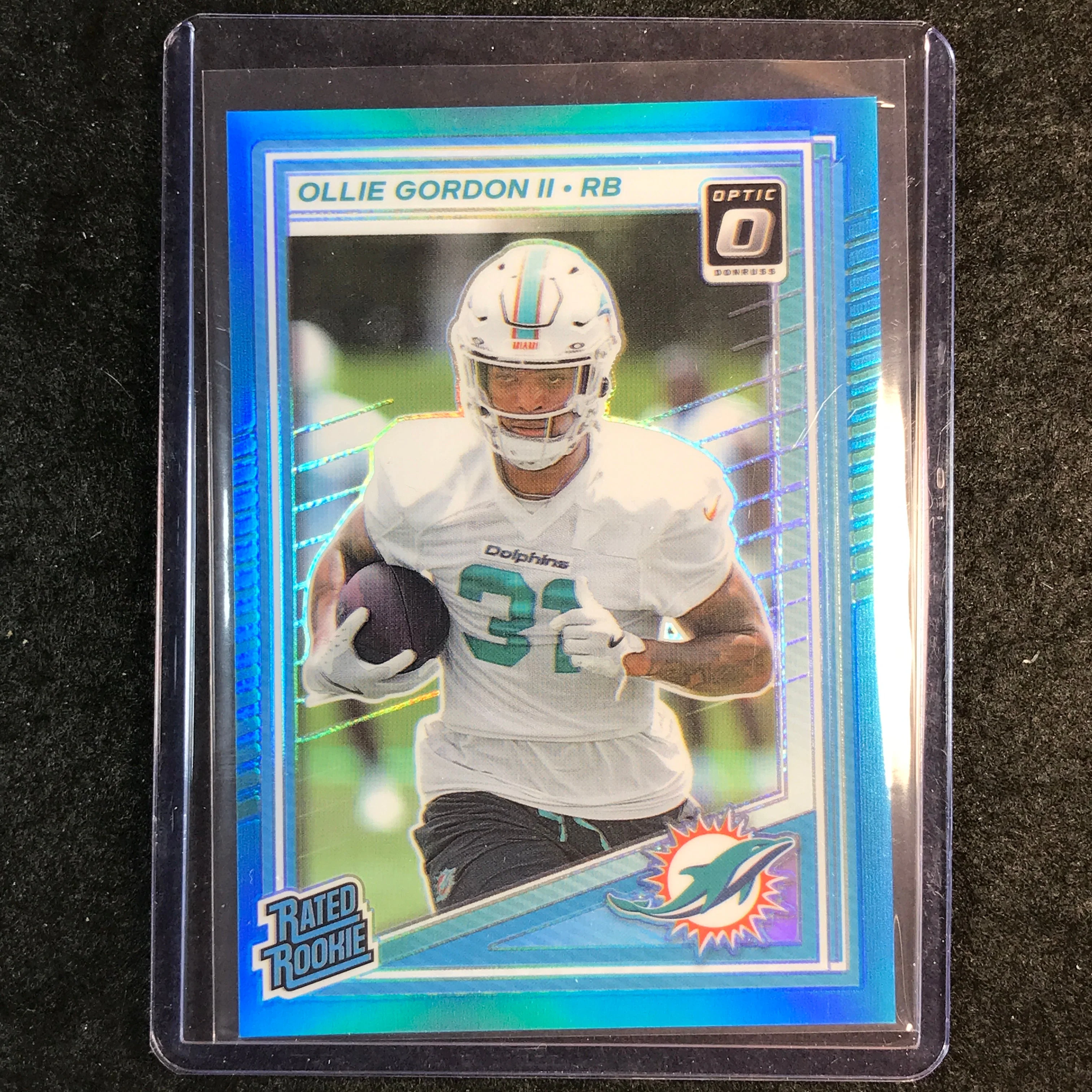 2025 Donruss Optic Football OLLIE GORDON II Rated Rookie Aqua 300/349 #218