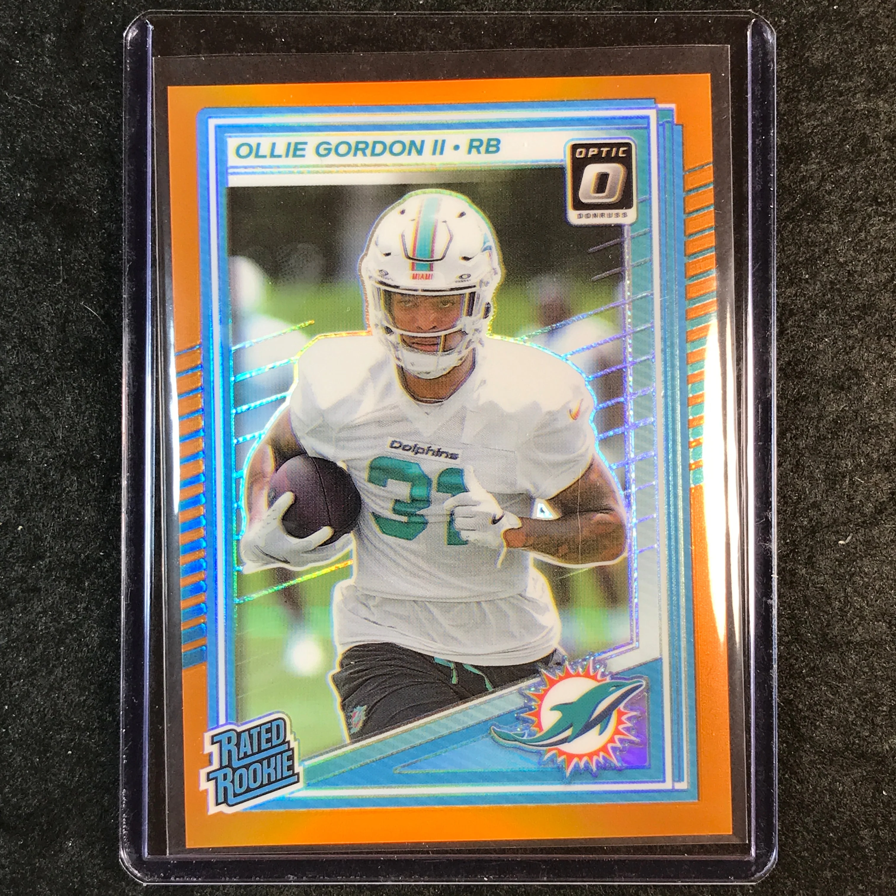 2025 Donruss Optic Football OLLIE GORDON II Rated Rookie Orange 135/299 #218