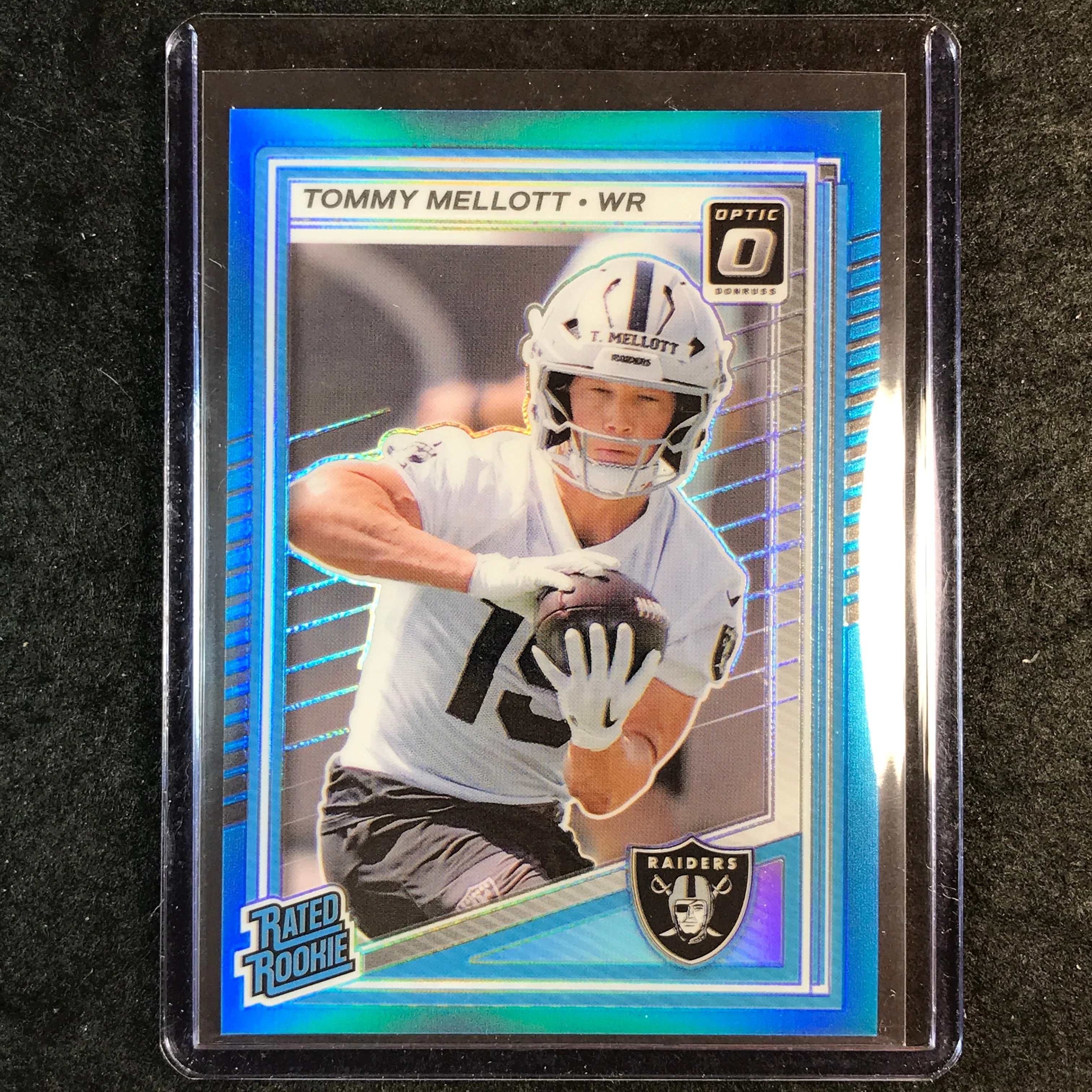 2025 Donruss Optic Football TOMMY MELLOTT Rated Rookie Aqua 143/349 #299