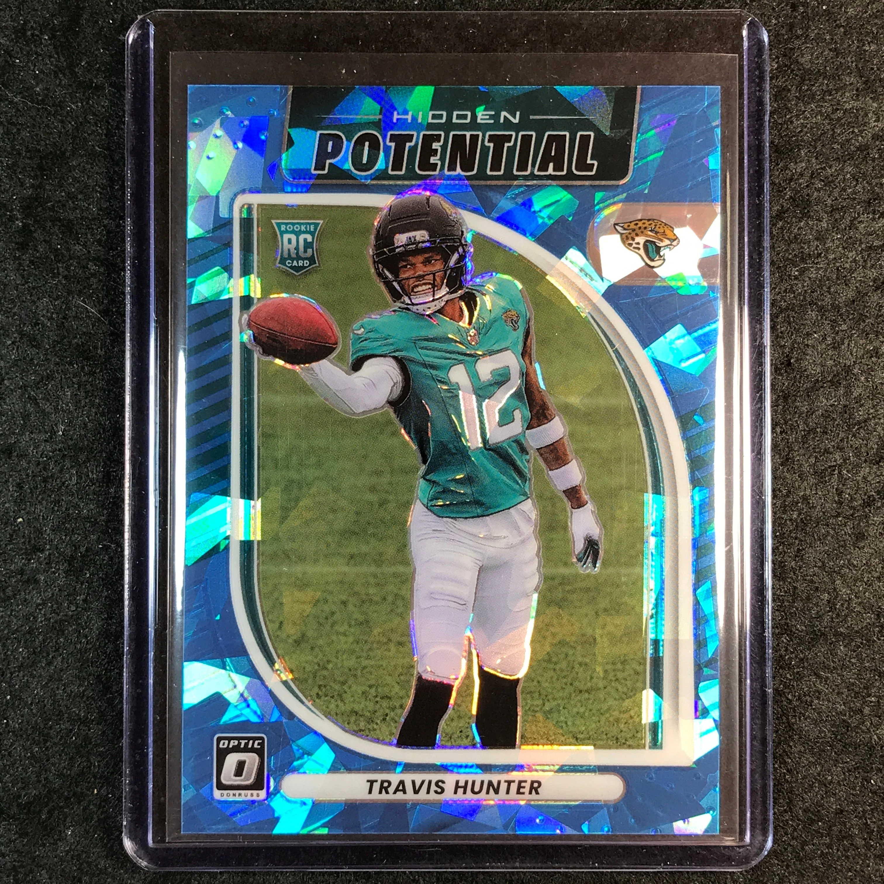 2025 Donruss Optic Football TRAVIS HUNTER Hidden Potential Rookie Ice 3/55 #3