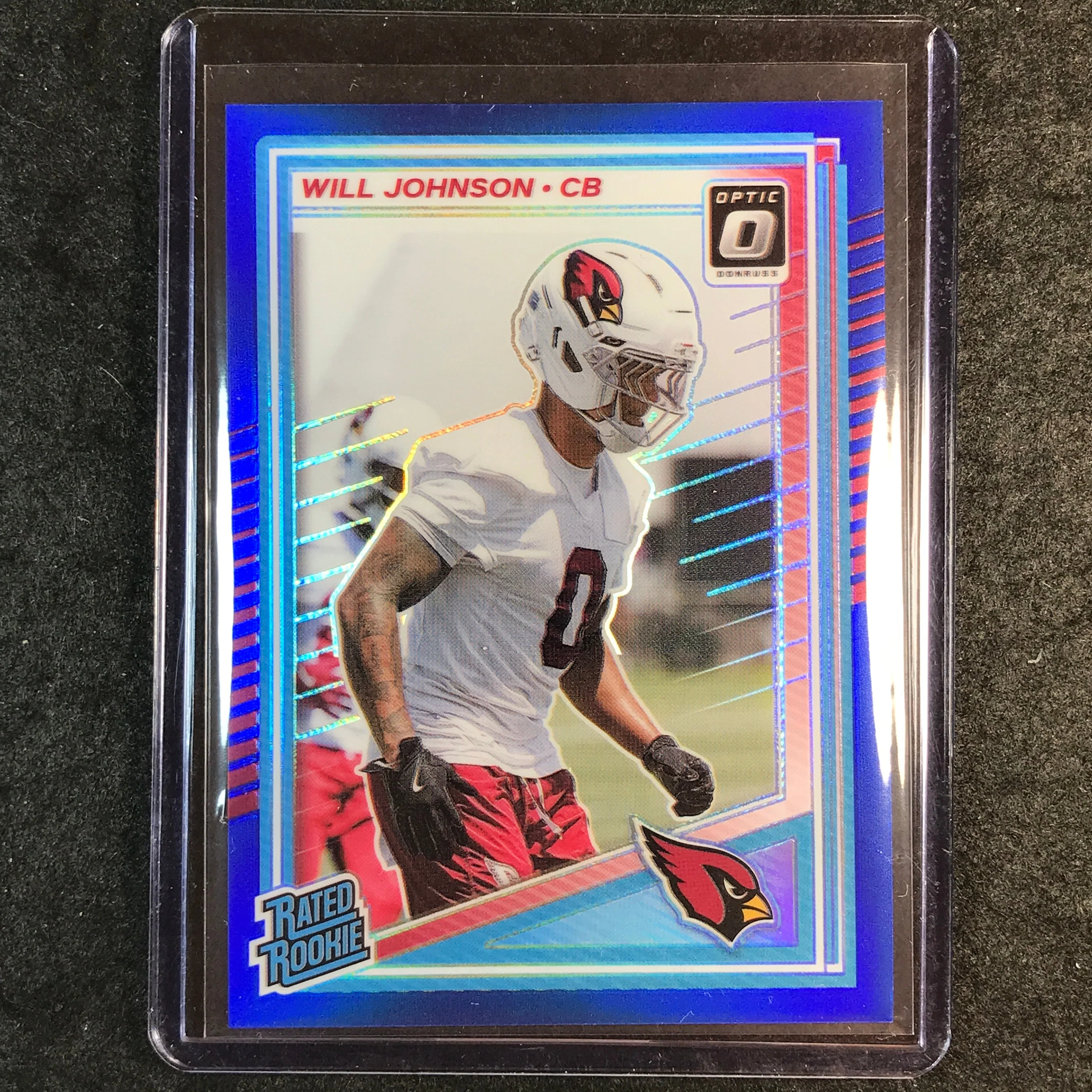 2025 Donruss Optic Football WILL JOHNSON Rated Rookie Blue 237/249 #247