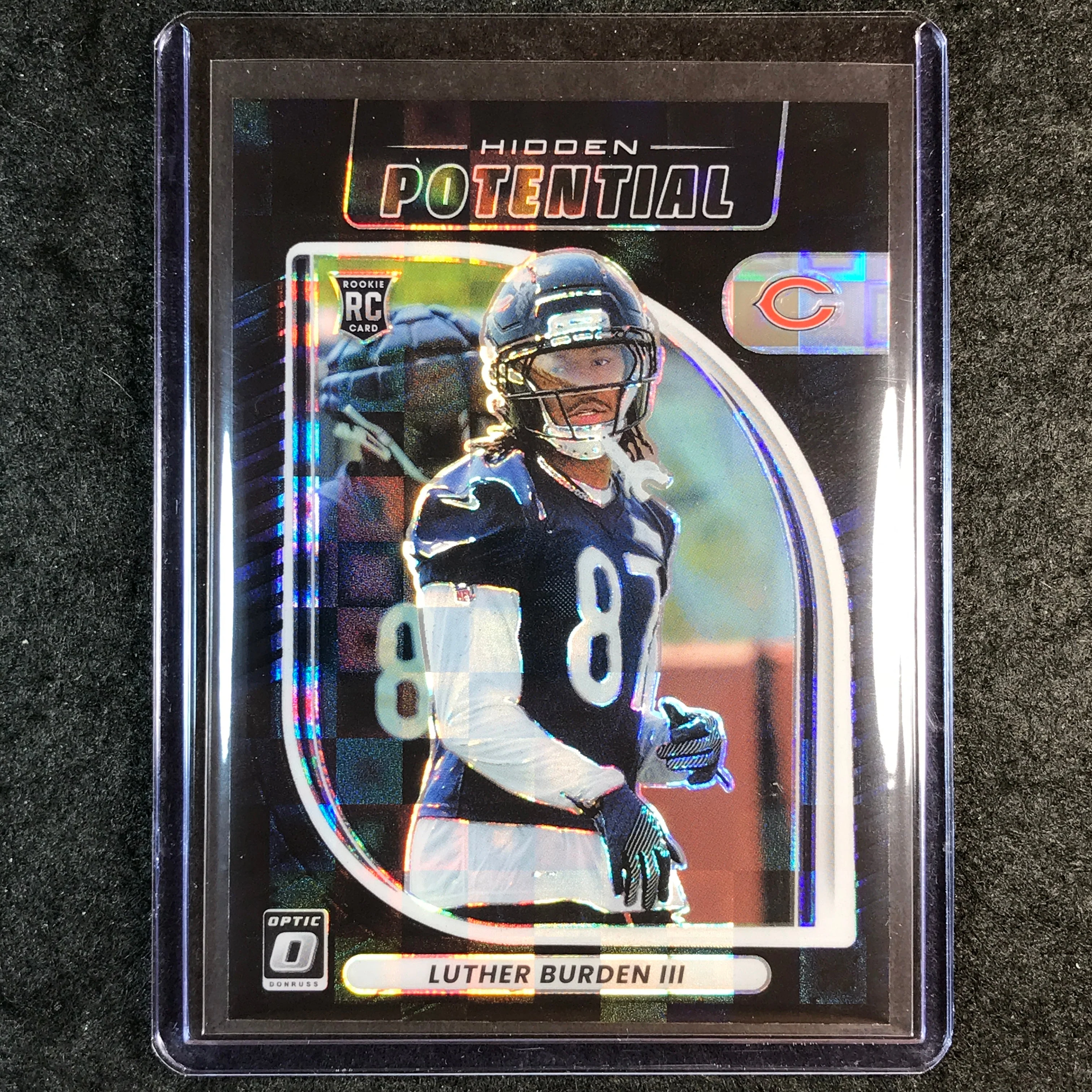 2025 Donruss Optic LUTHER BURDEN III Hidden Potential Rookie Black 46/149 #16