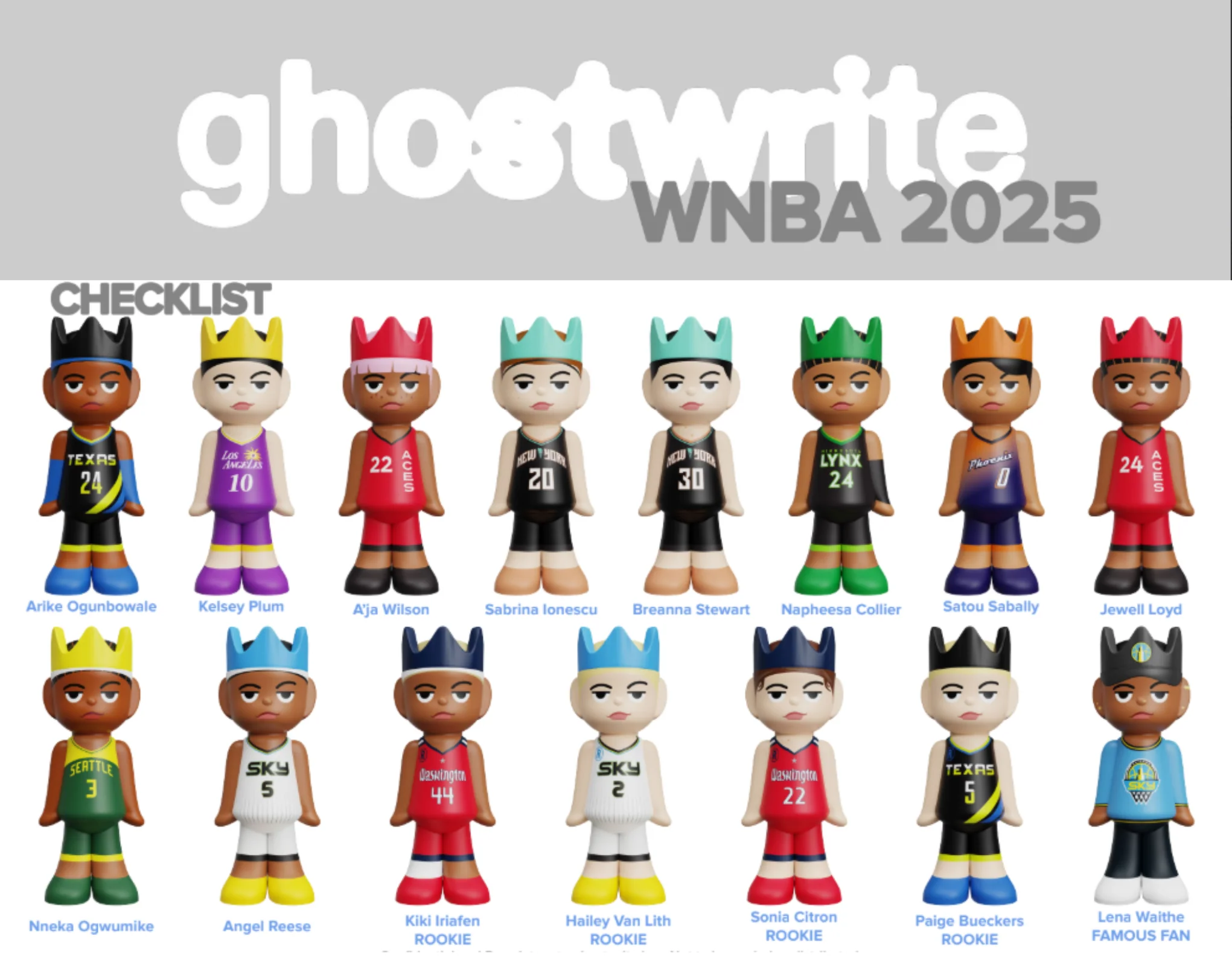 2025 Ghostwrite x WNBA blind box figure 1 Box Opening - #31713ă»Random Player (Mar 05 4pm)