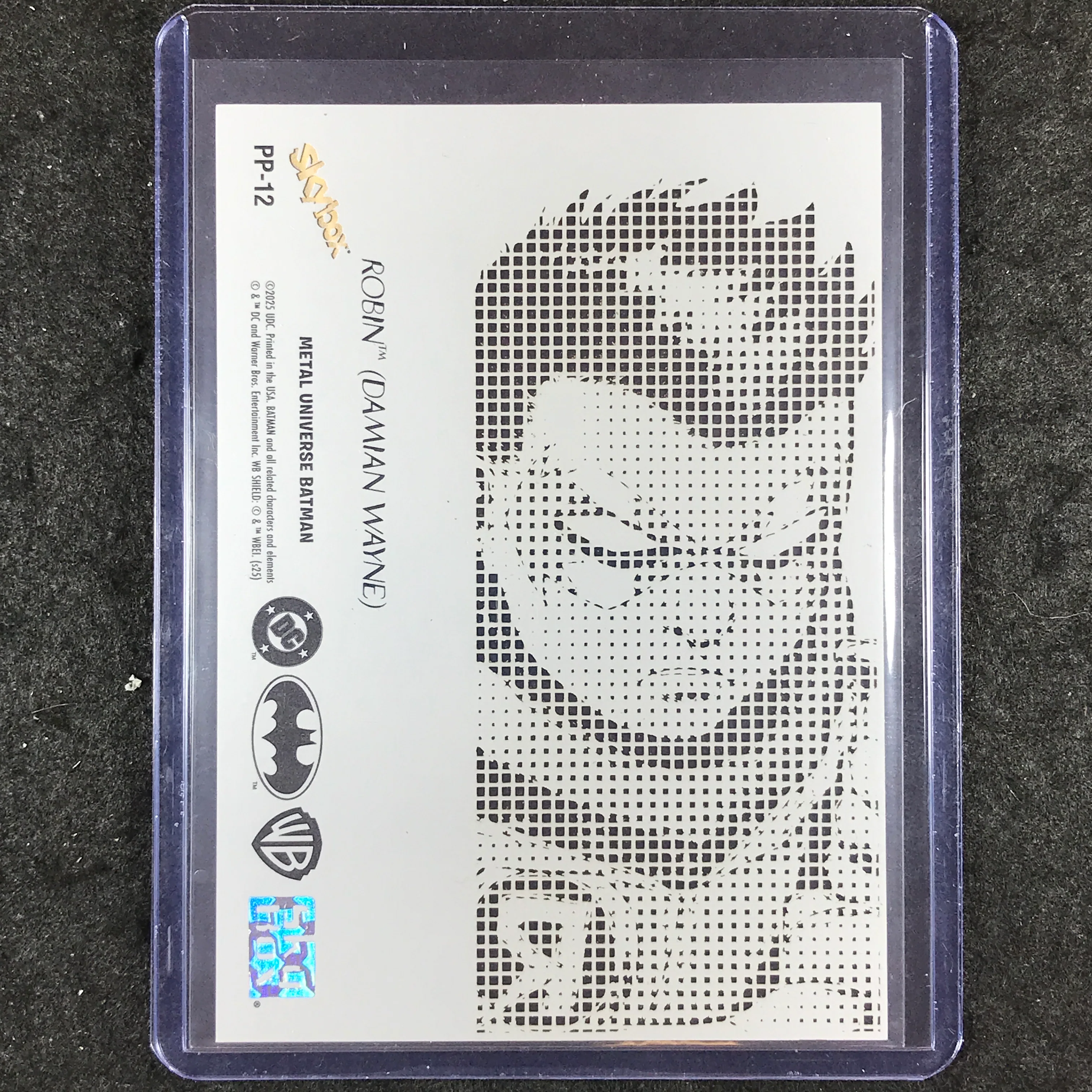 2025 Metal Universe Batman ROBIN Platinum Portraits SSP #12 - Image 2
