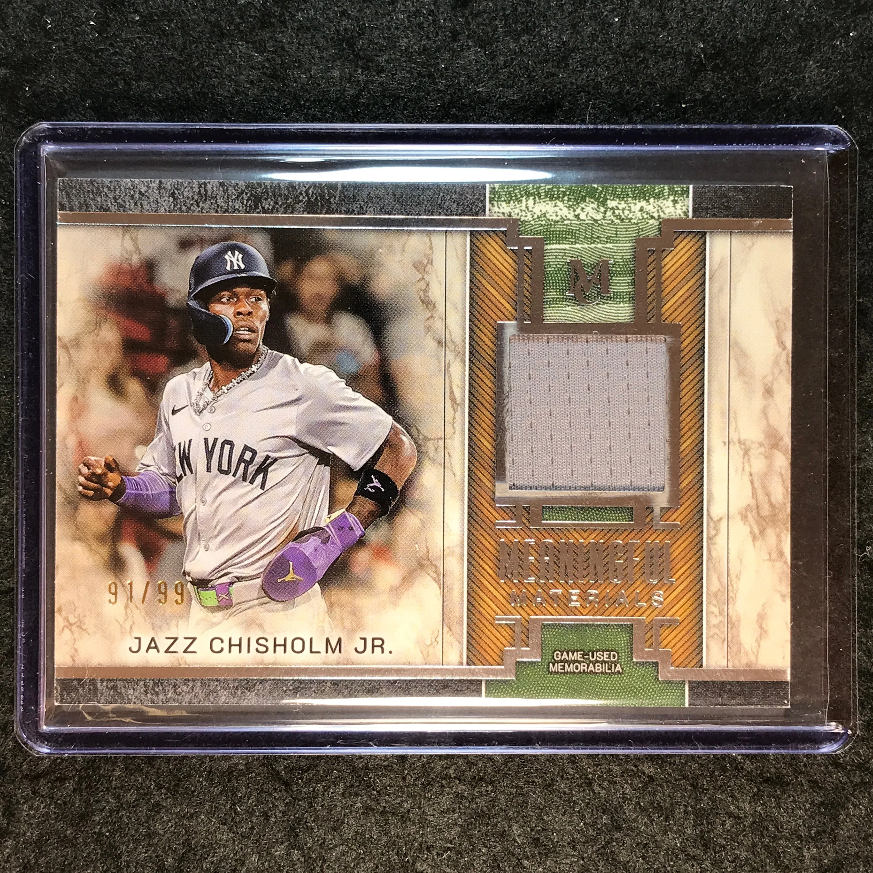 2025 Museum Baseball JAZZ CHISHOLM JR. Meaningful Material Relic 91/99